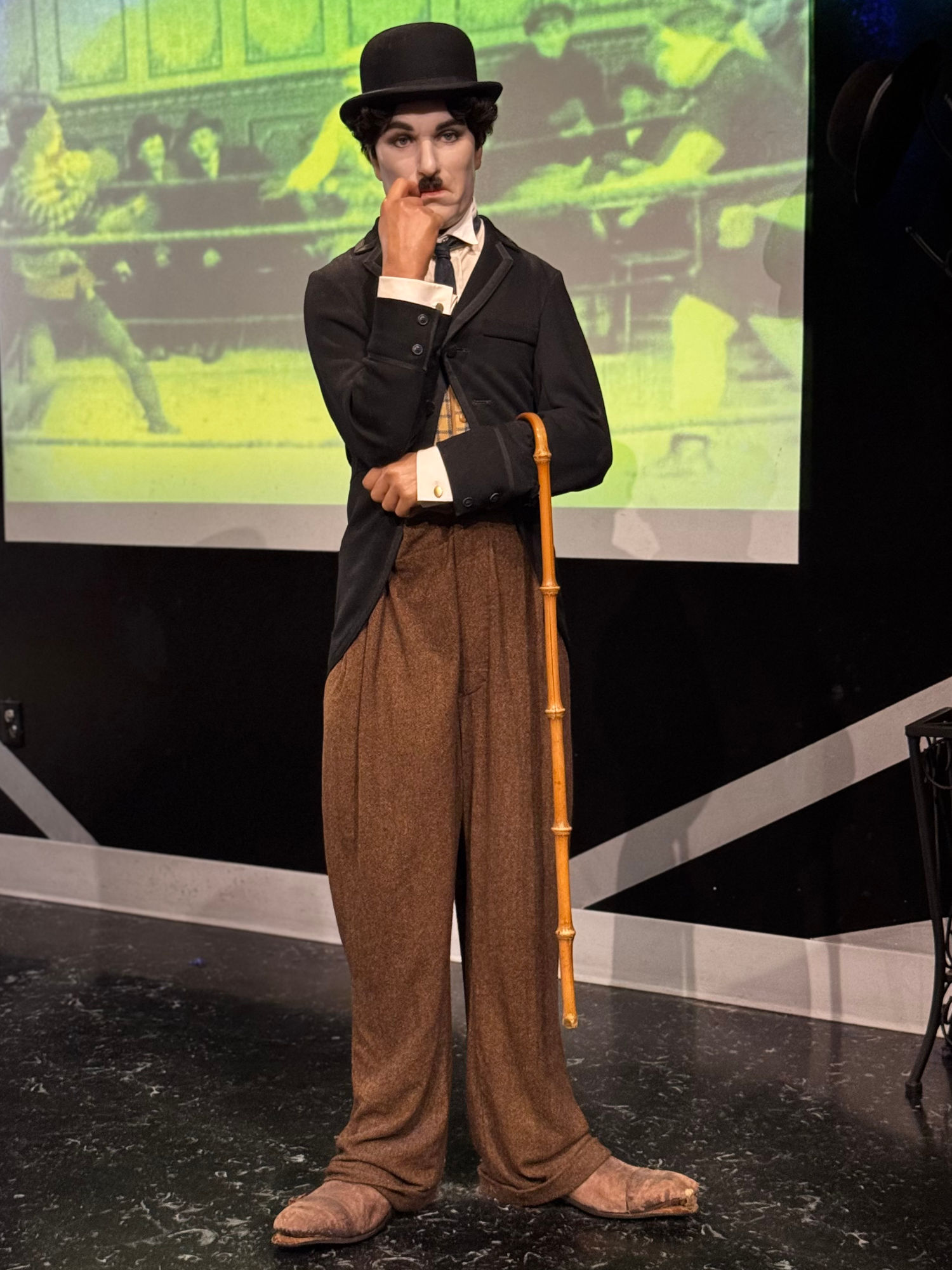 Madame Tussauds Charlie Chaplin Wax Figure