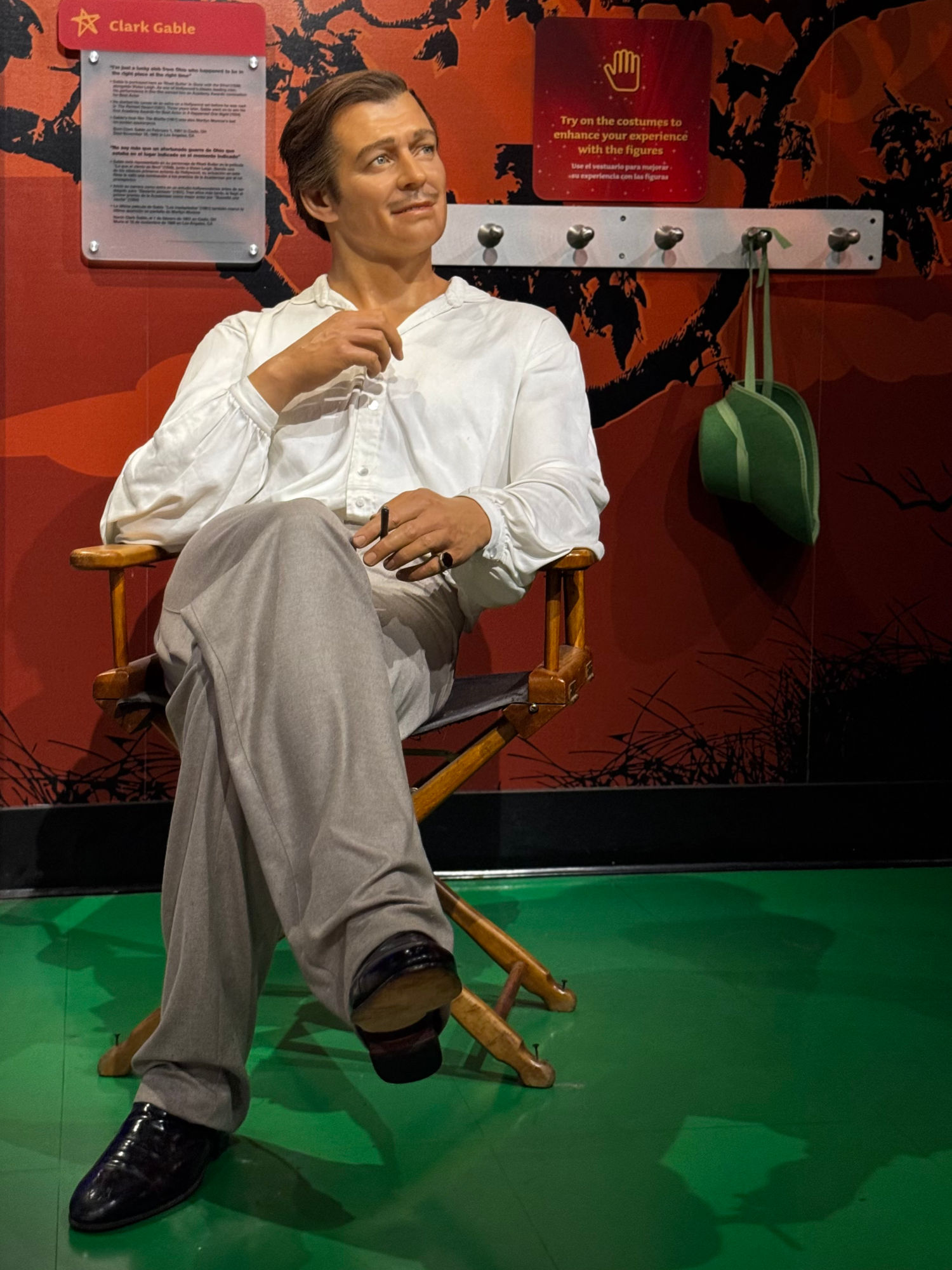 Madame Tussauds Clark Gable Wax Figure