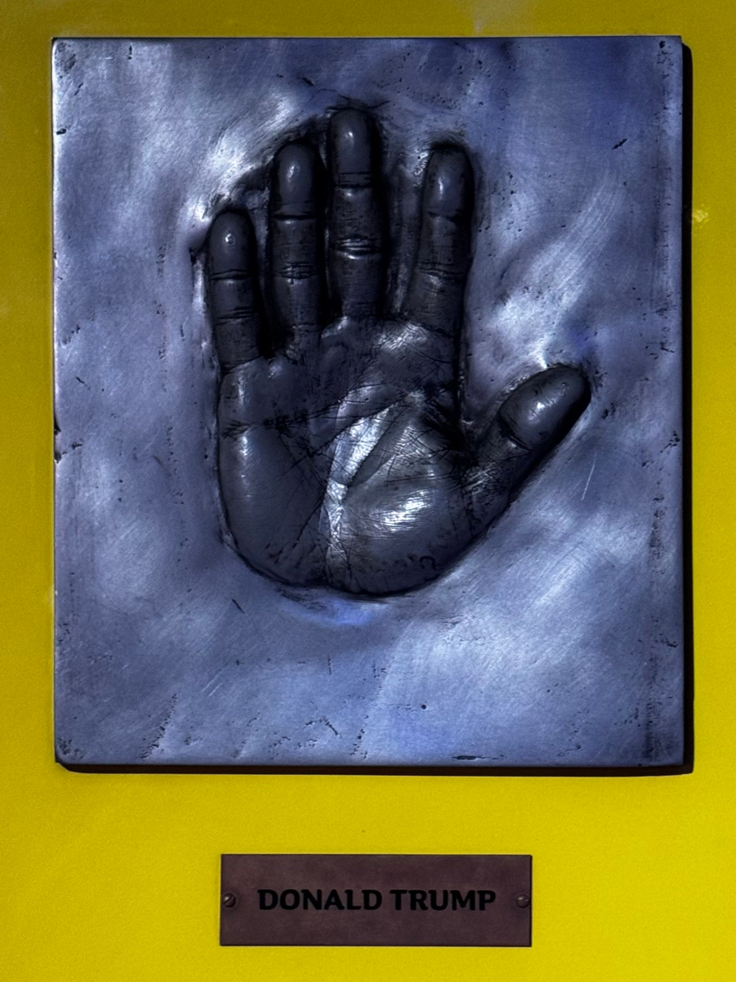 Donald Trump Handprint Madame Tussauds Donald Trump Handprint