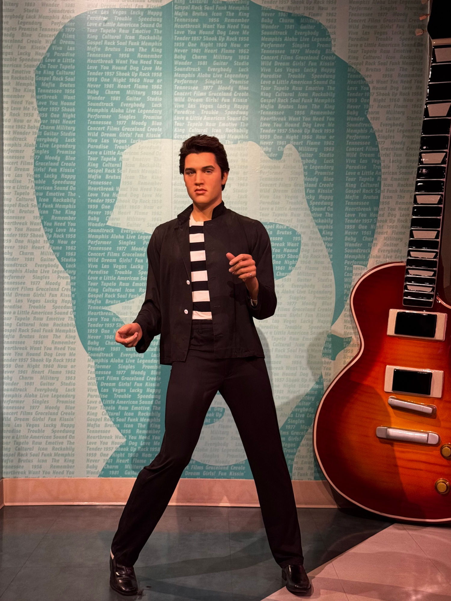 Madame Tussauds Elvis Presley Wax Figure