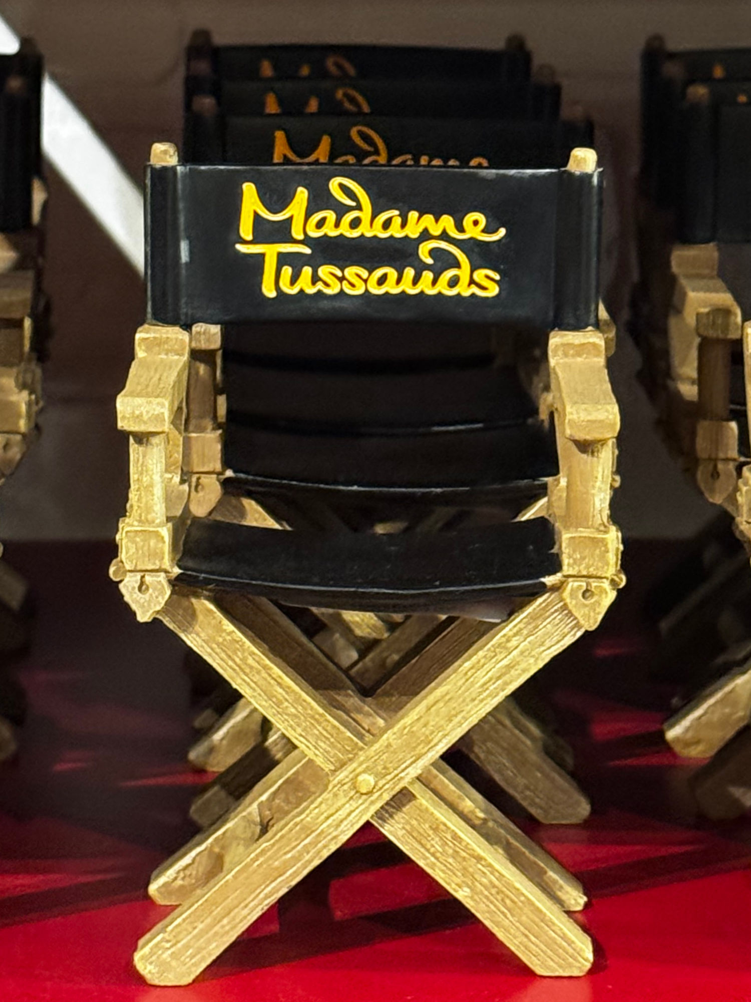 Madame Tussauds Gift Shop Mini Director Chairs