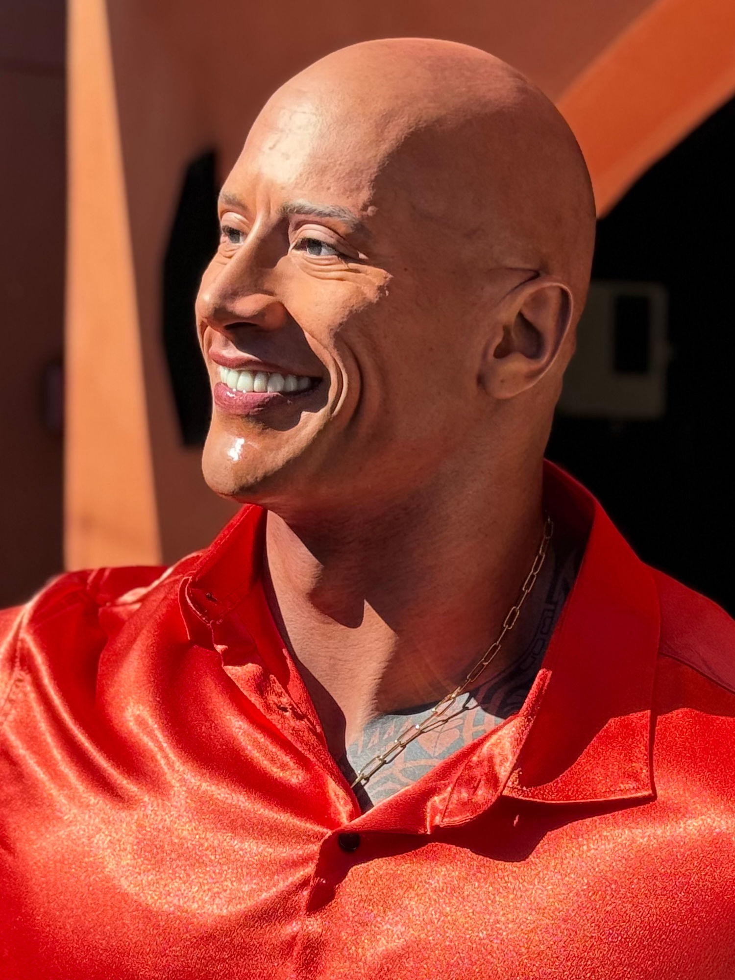 Madame Tussauds Hollywood Rooftop Dwayne Johnson Close-Up