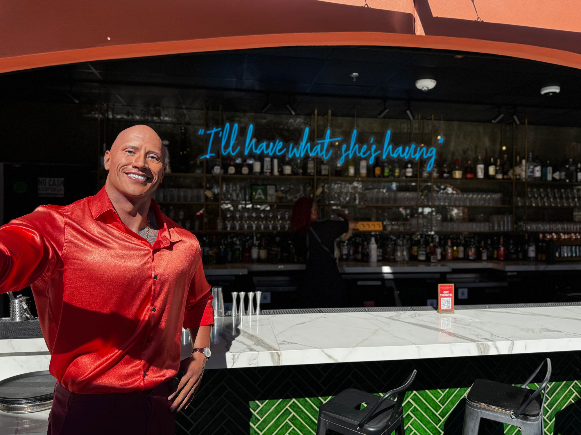 Madame Tussauds Hollywood Rooftop Dwayne Johnson