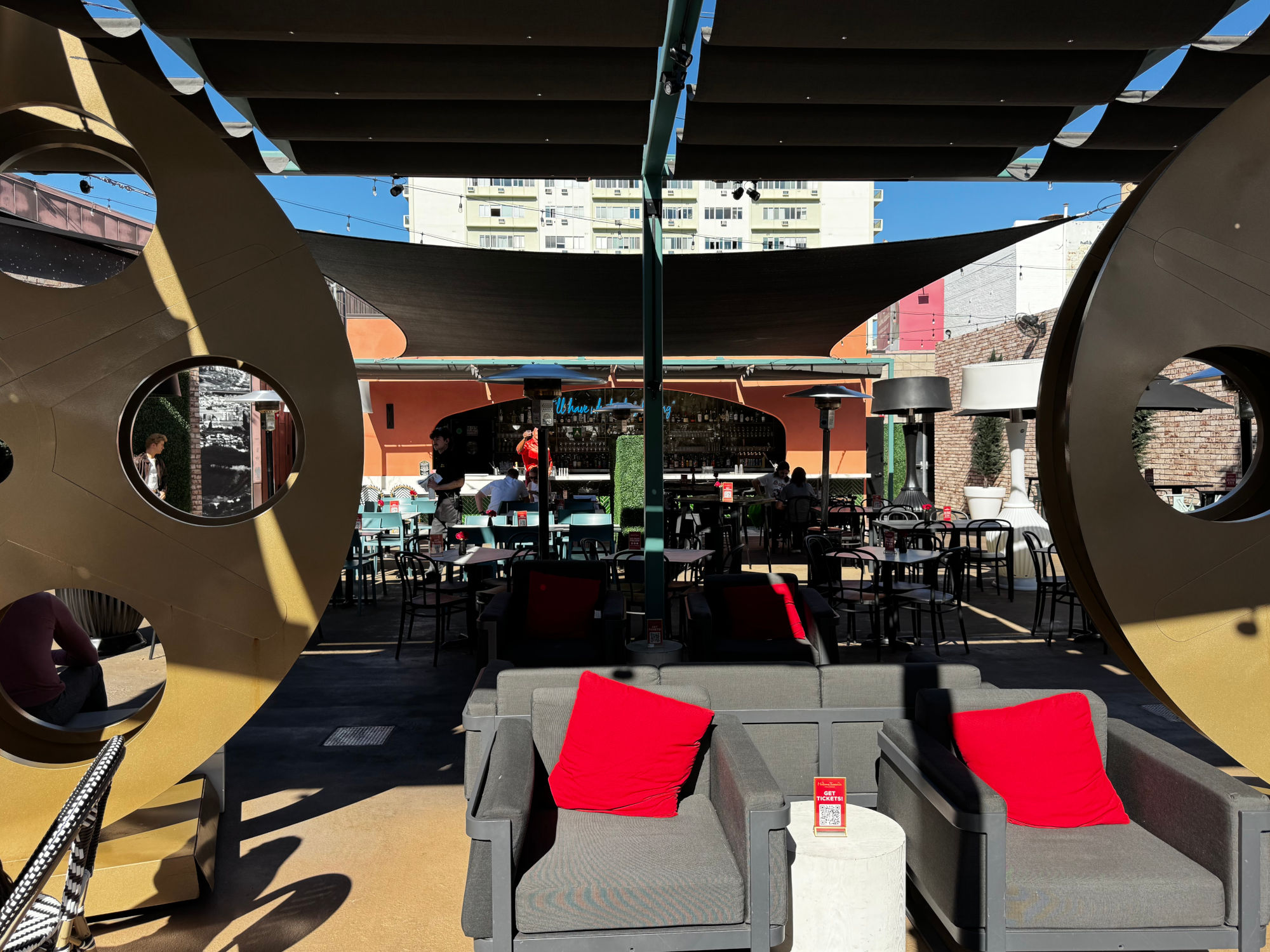 The Hollywood Rooftop Seating