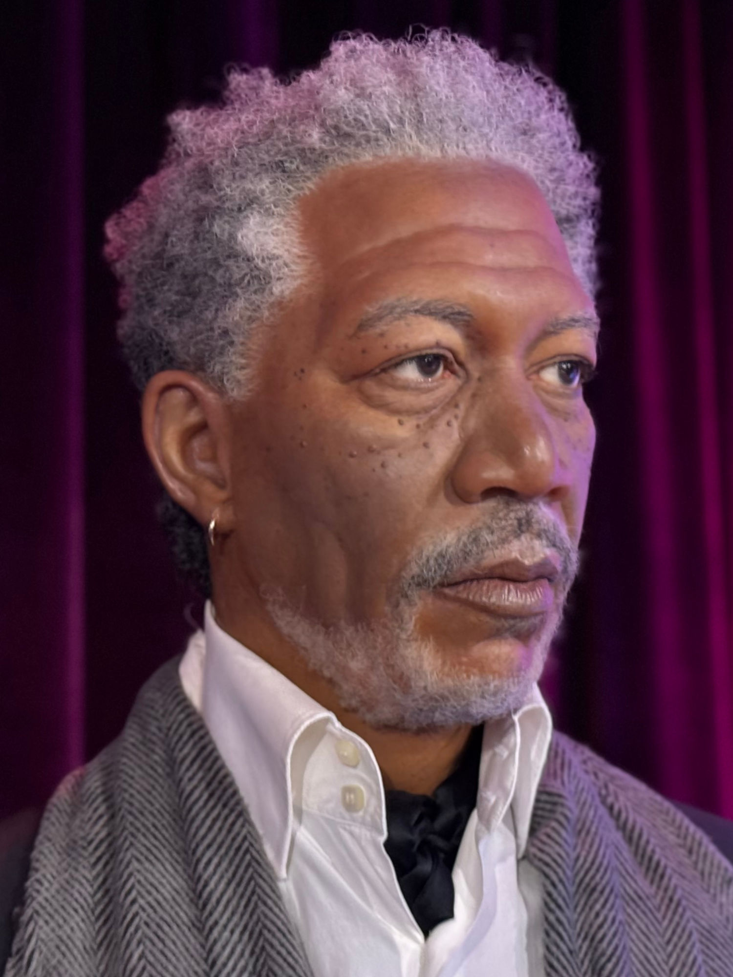 Madame Tussauds Morgan Freeman Close-Up
