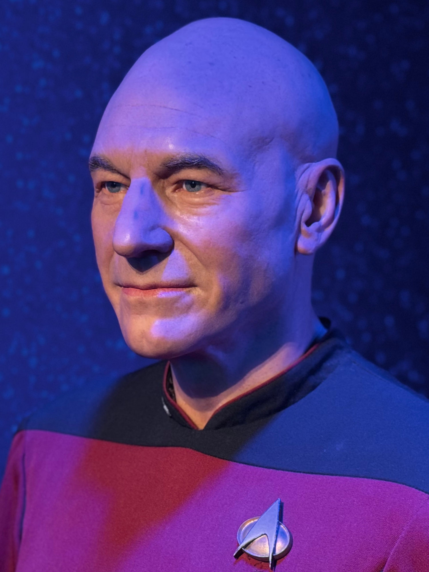 Madame Tussauds Patrick Stewart Close-Up