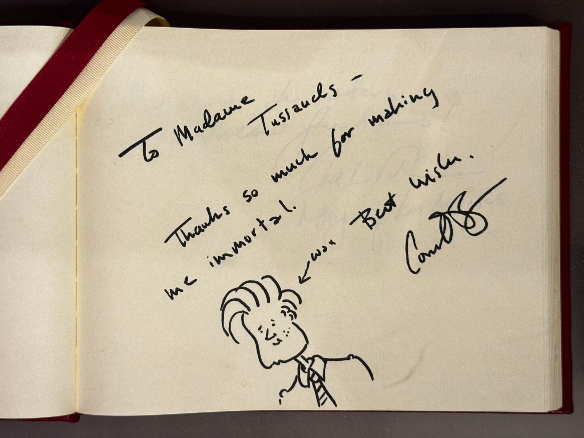Madame Tussaud's Signature Book