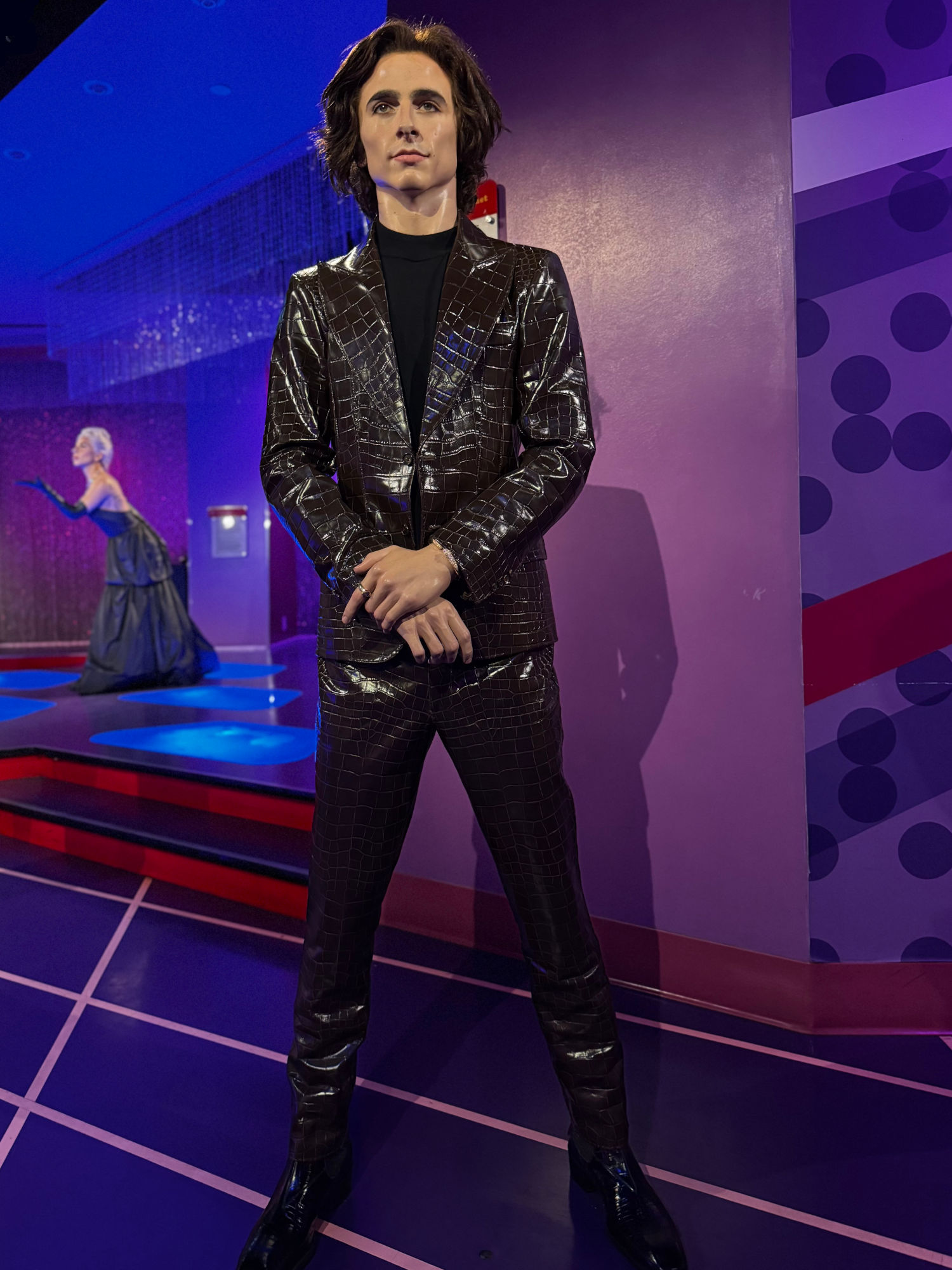 Madame Tussauds Timothee Chalamet Tom Ford Crocodile Suit