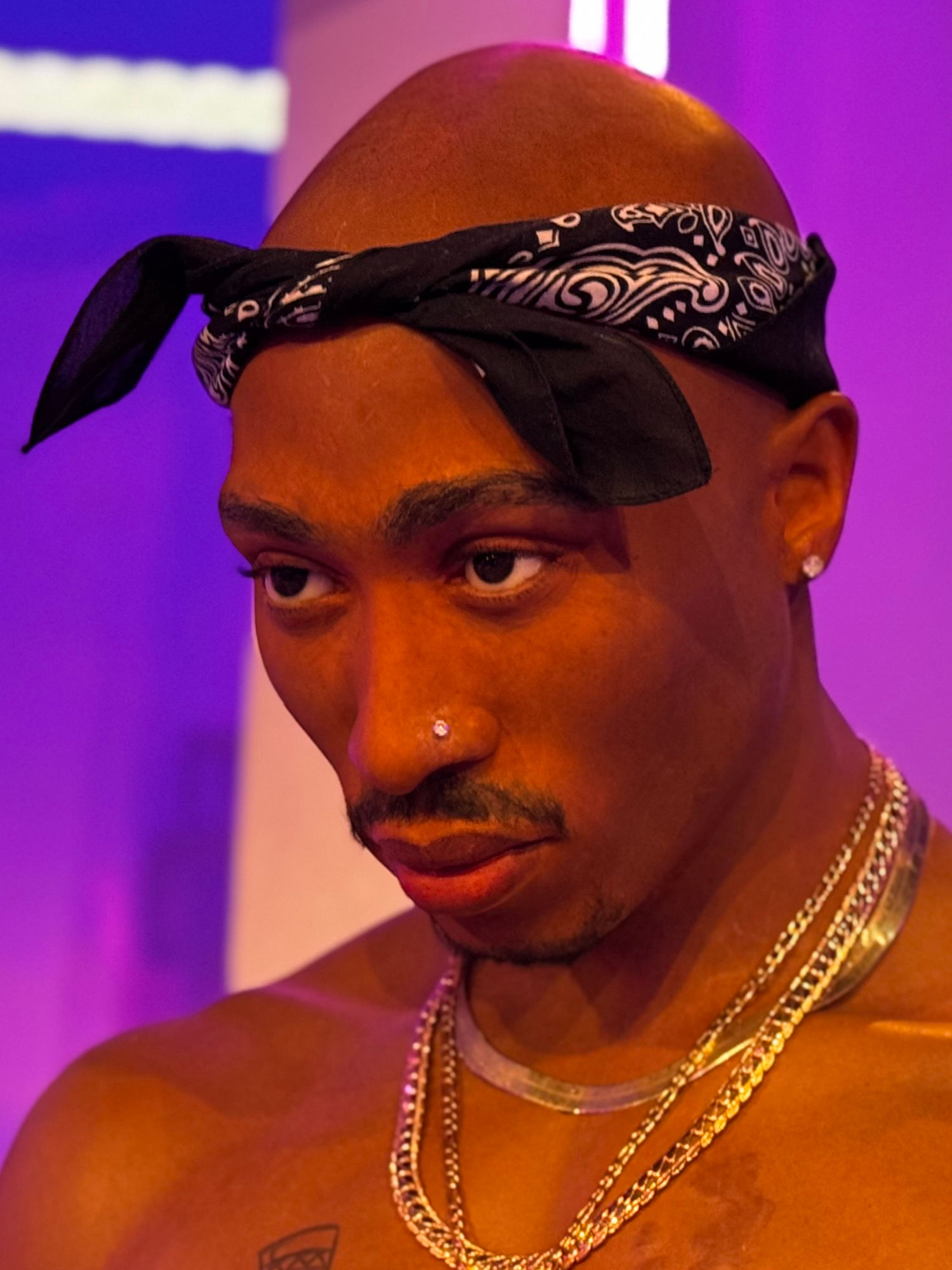 Madame Tussauds Tupac Shakur Close-Up