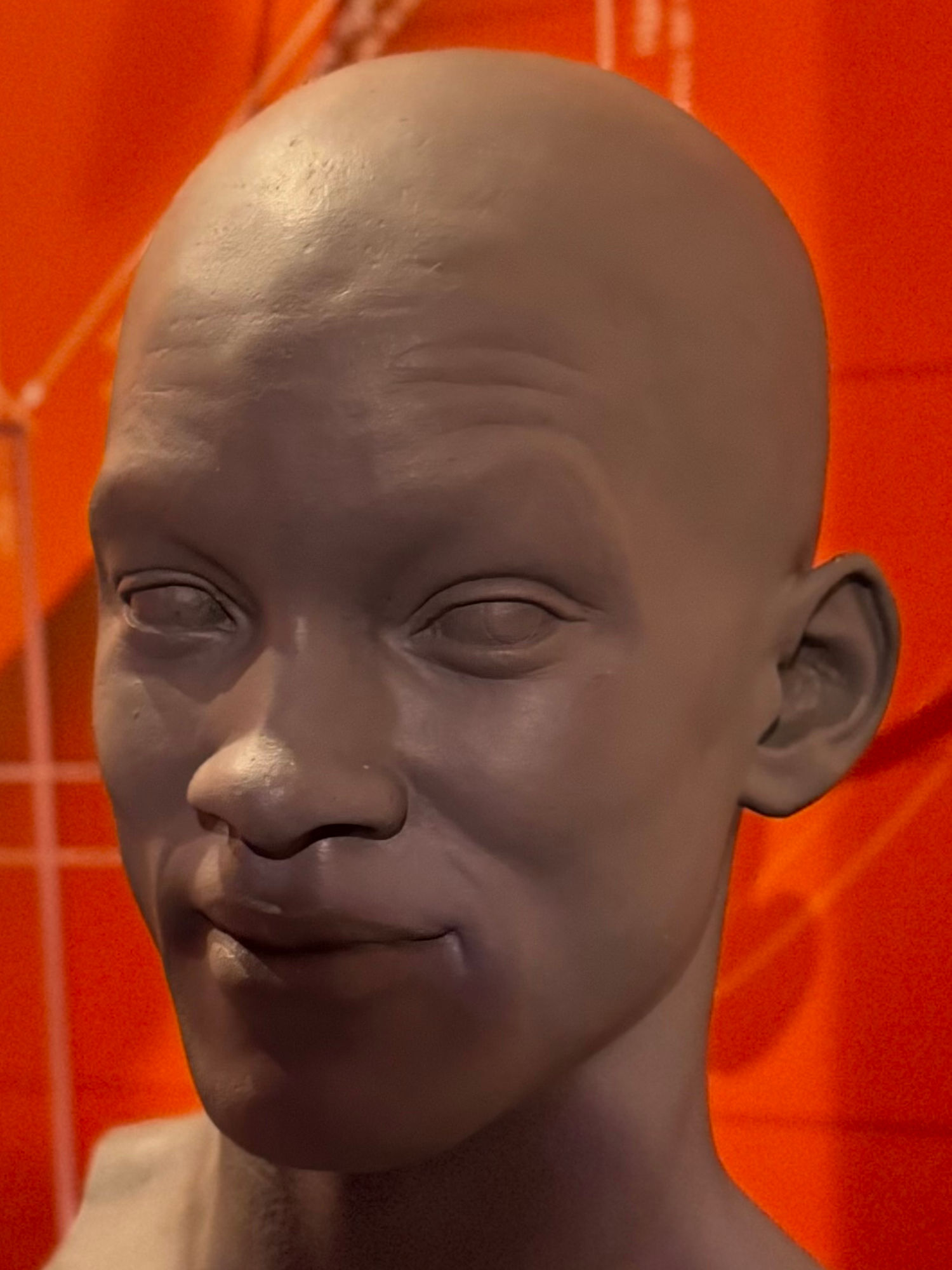 Madame Tussauds Will Smith Head Sculpture