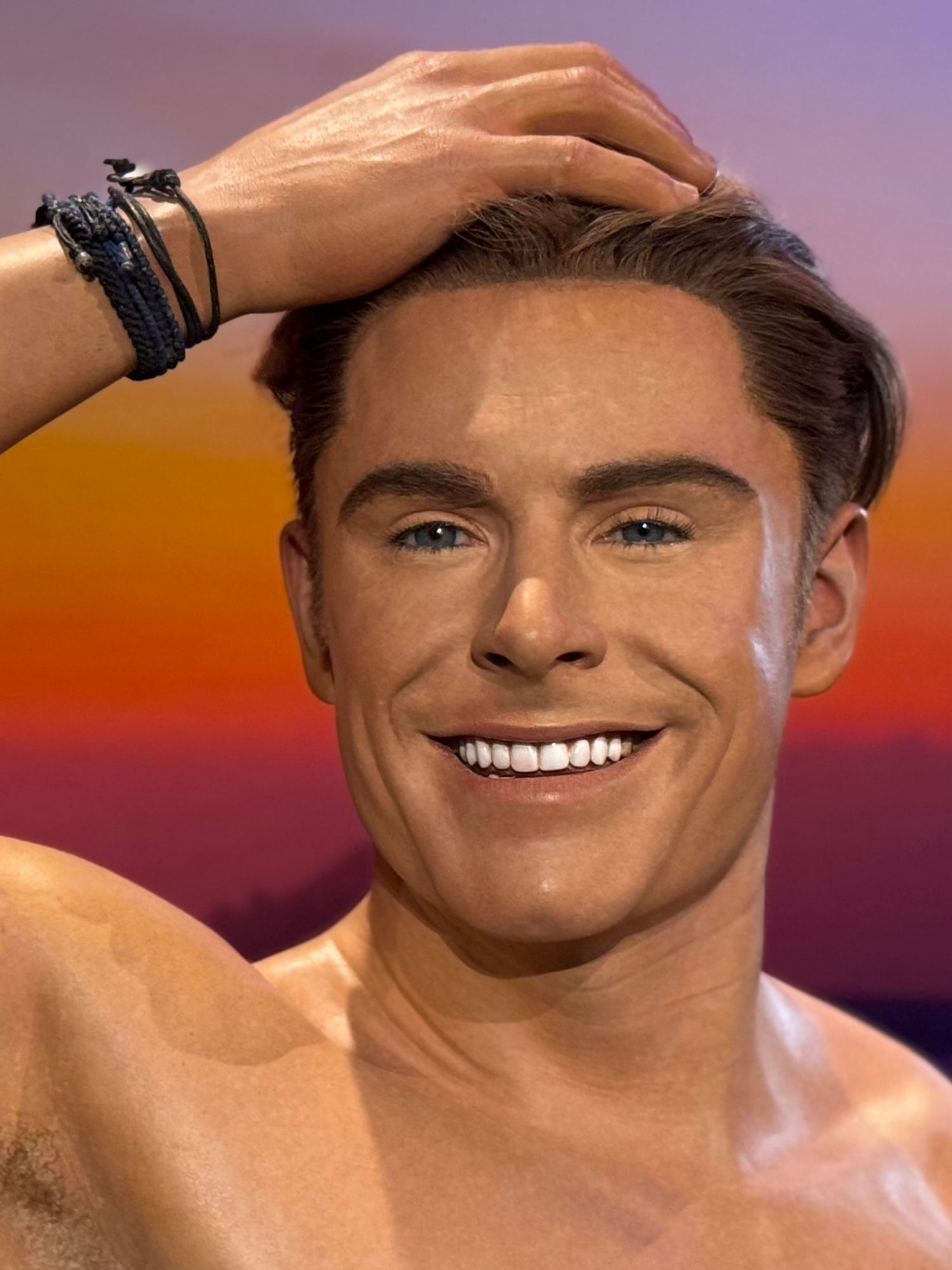 Madame Tussauds Zac Efron Close-Up