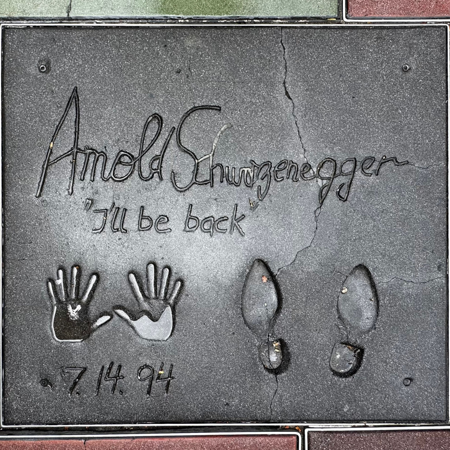 Mann's Chinese Theatre Arnold Schwarzenegger
