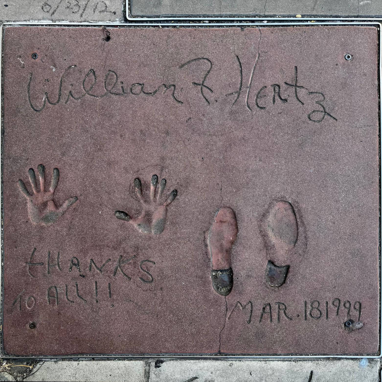 Mann's Chinese Theatre Bill Hertz