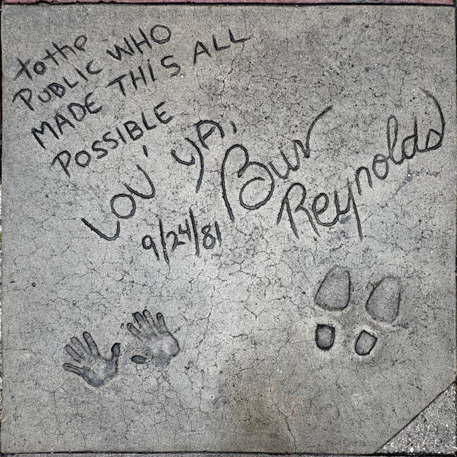Mann's Chinese Theatre Burt Reynolds