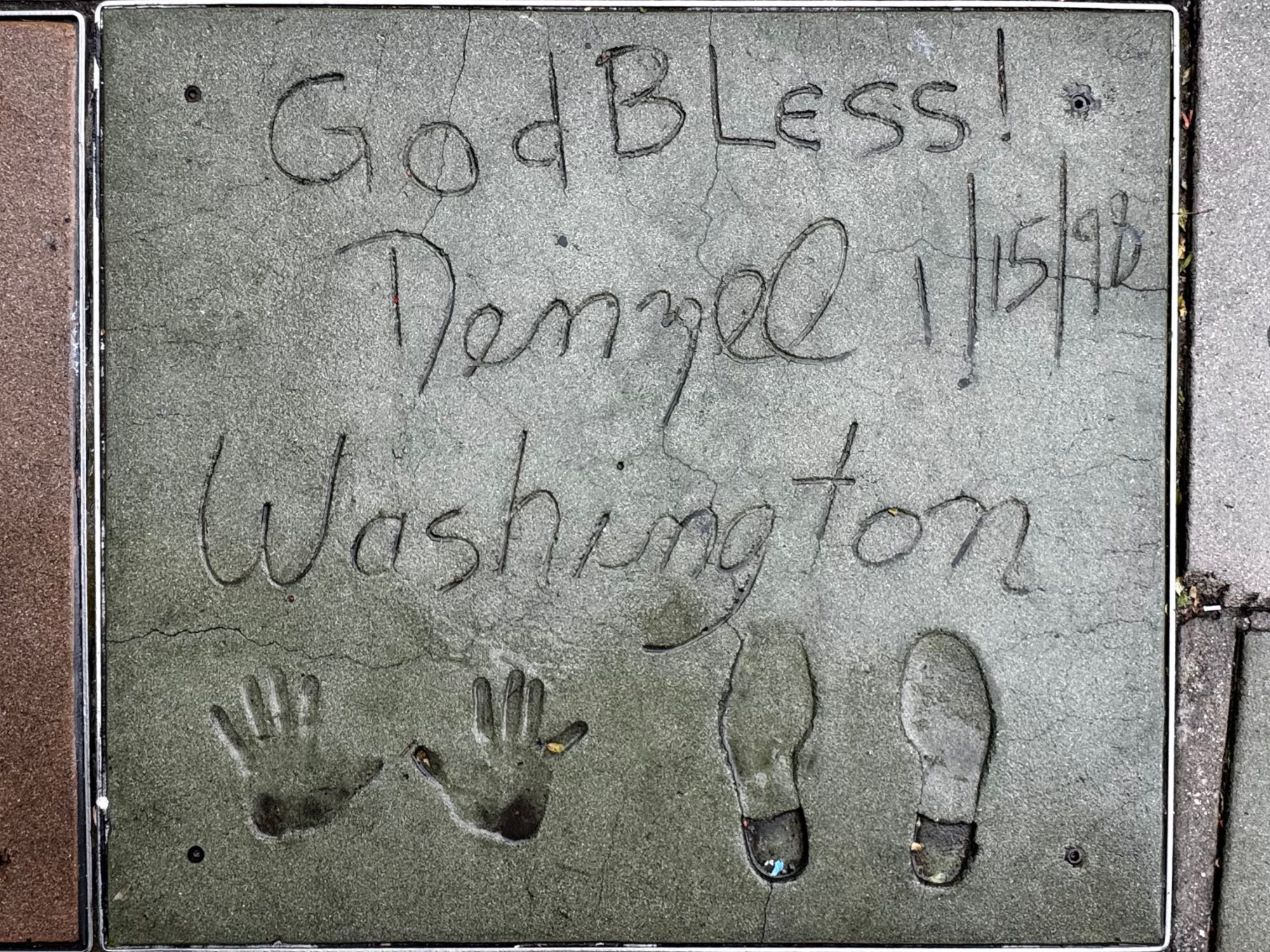 Mann's Chinese Theatre Denzel Washington