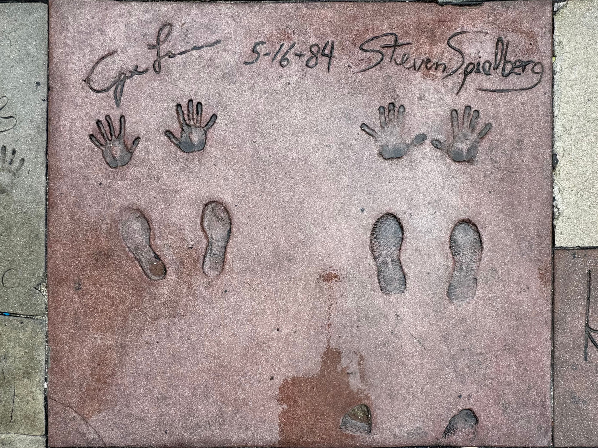 Mann's Chinese Theatre George Lucas & Steven Spielberg