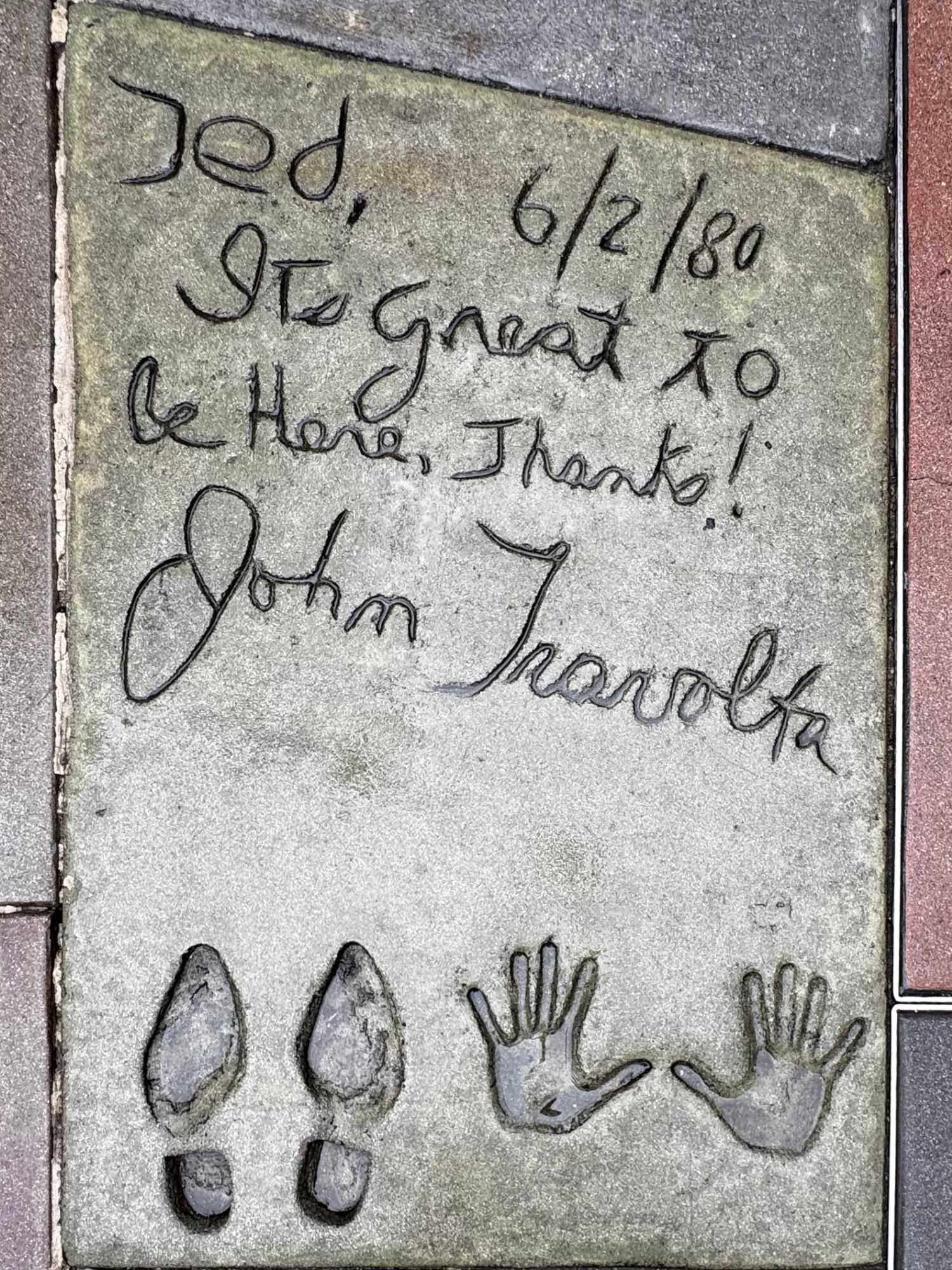 Mann's Chinese Theatre John Travolta