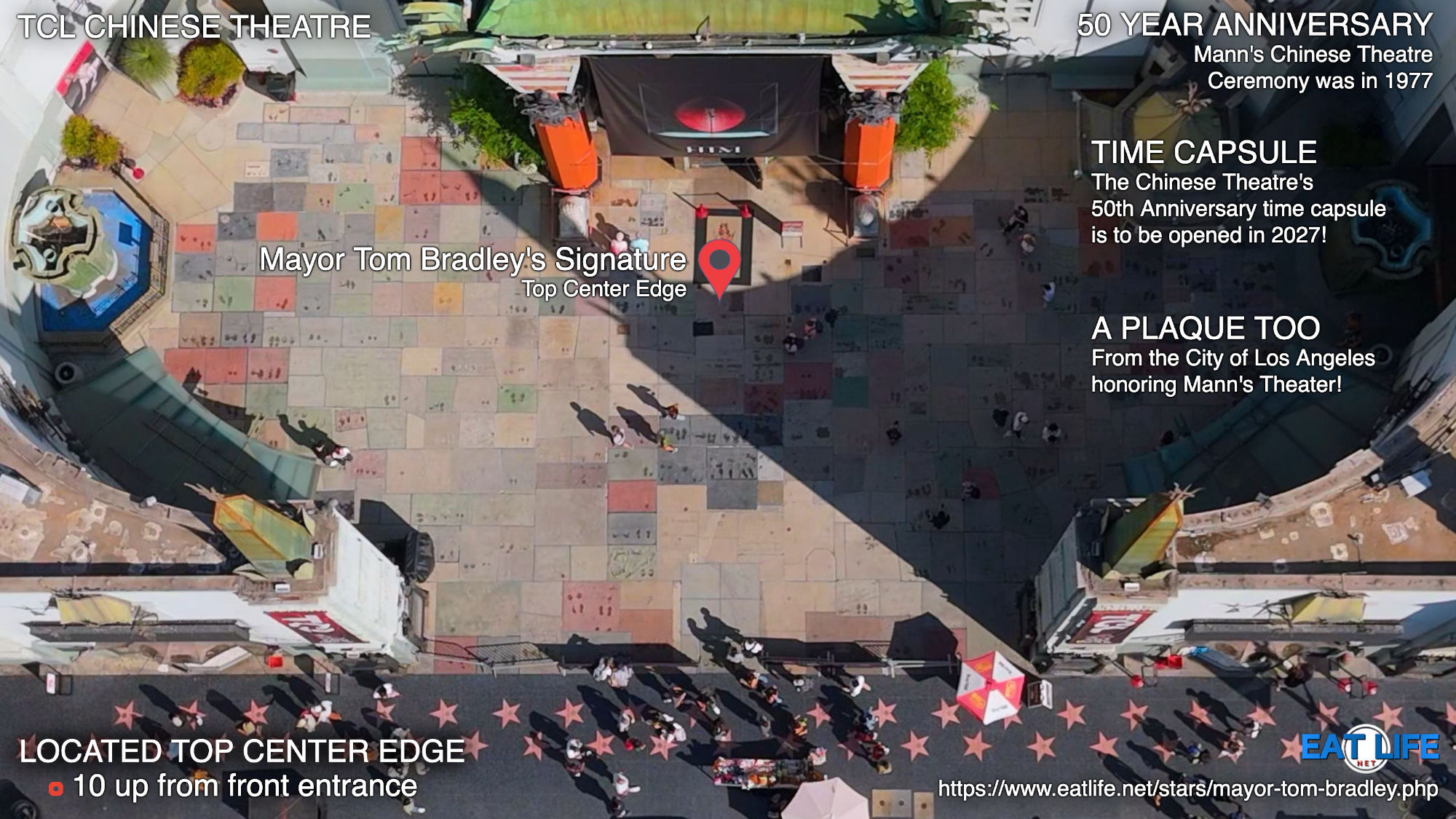 Tcl Chinese Theatre Mayor Tom Bradley's Signature Top Center Edge