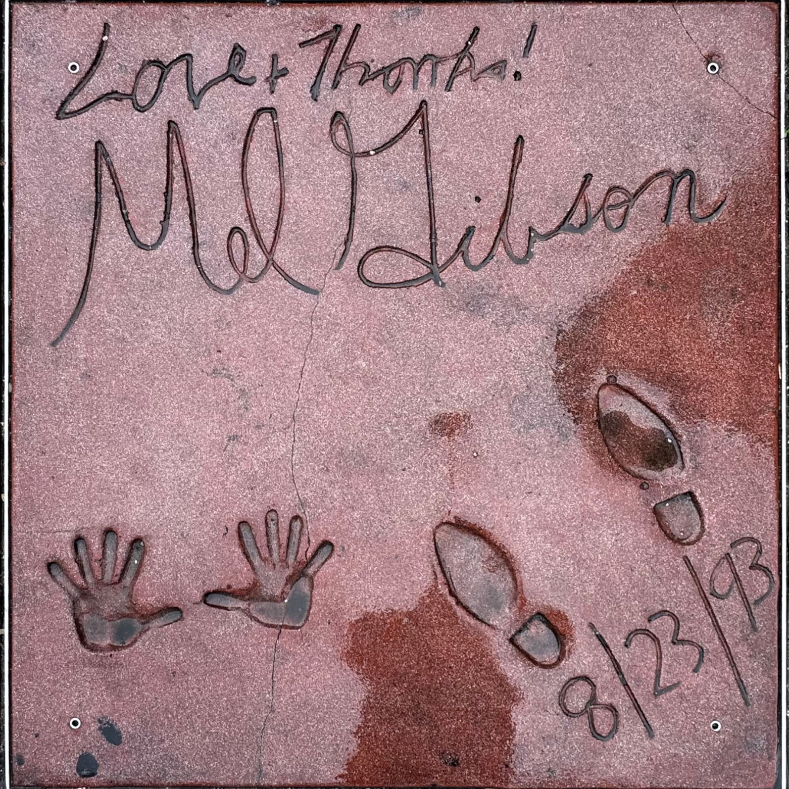 Mann's Chinese Theatre Mel Gibson