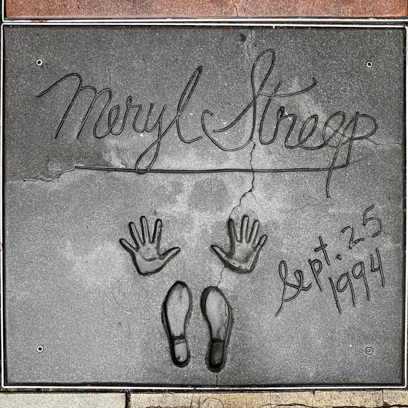 Mann's Chinese Theatre Meryl Streep