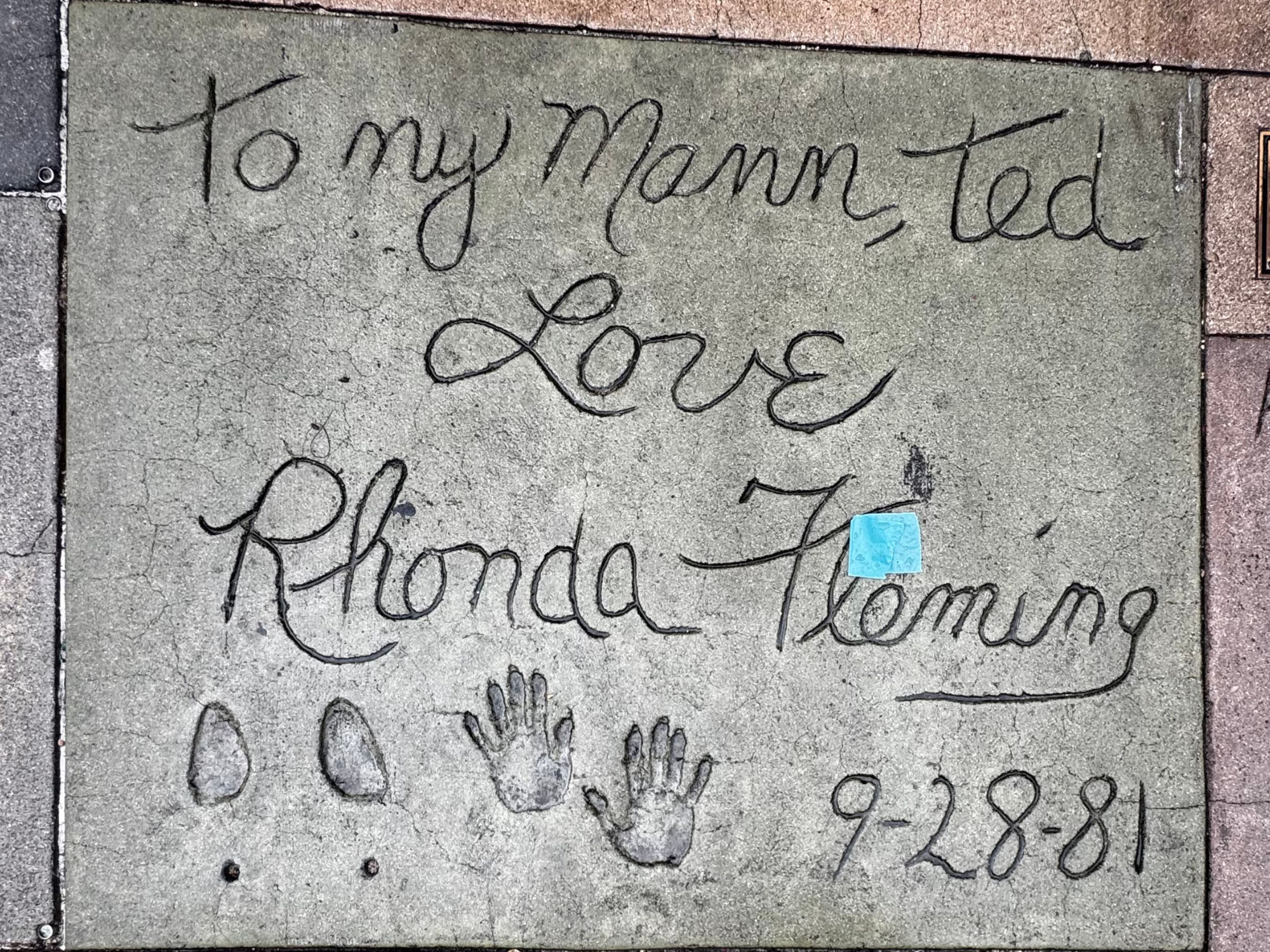Mann's Chinese Theatre Rhonda Fleming