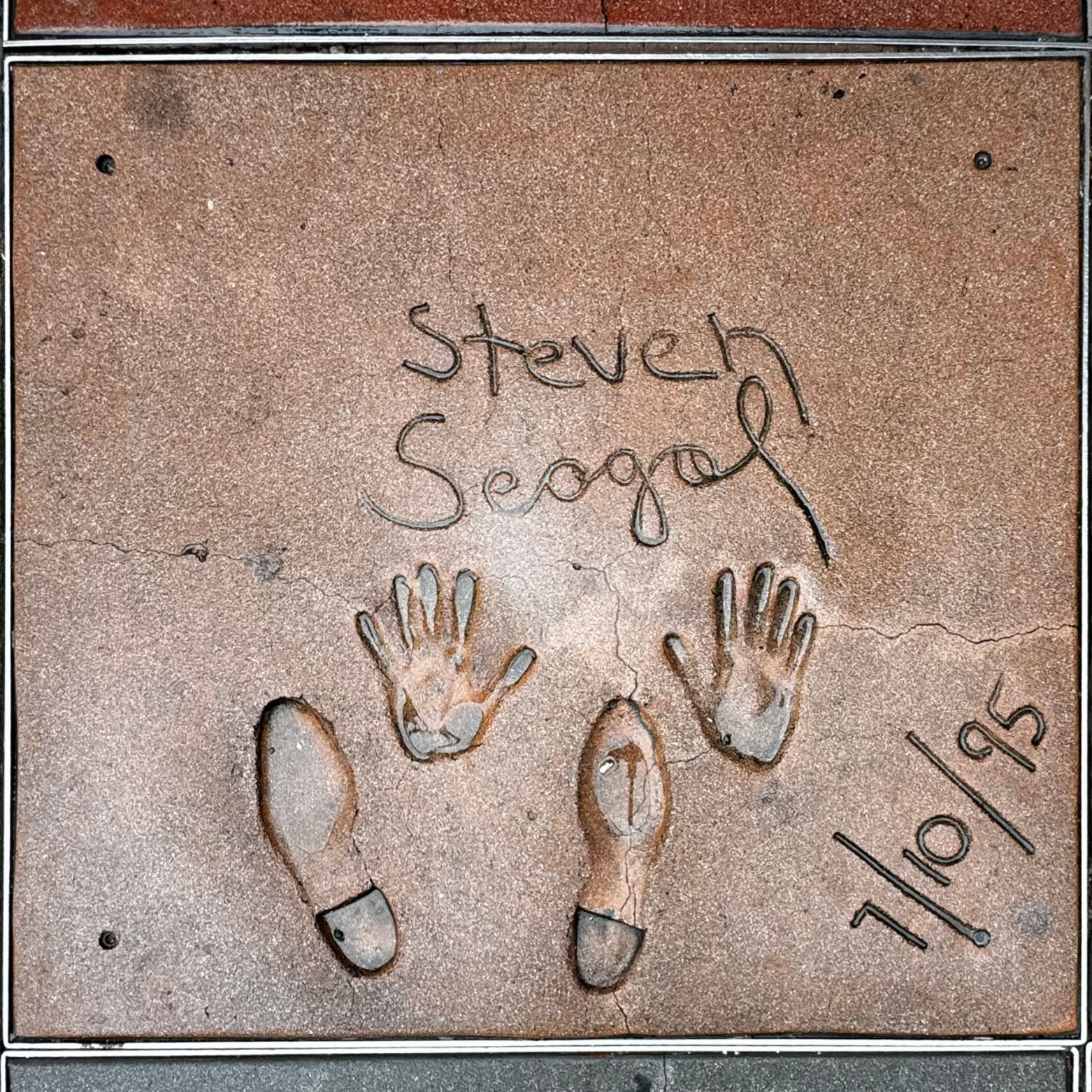 Mann's Chinese Theatre Steven Seagal