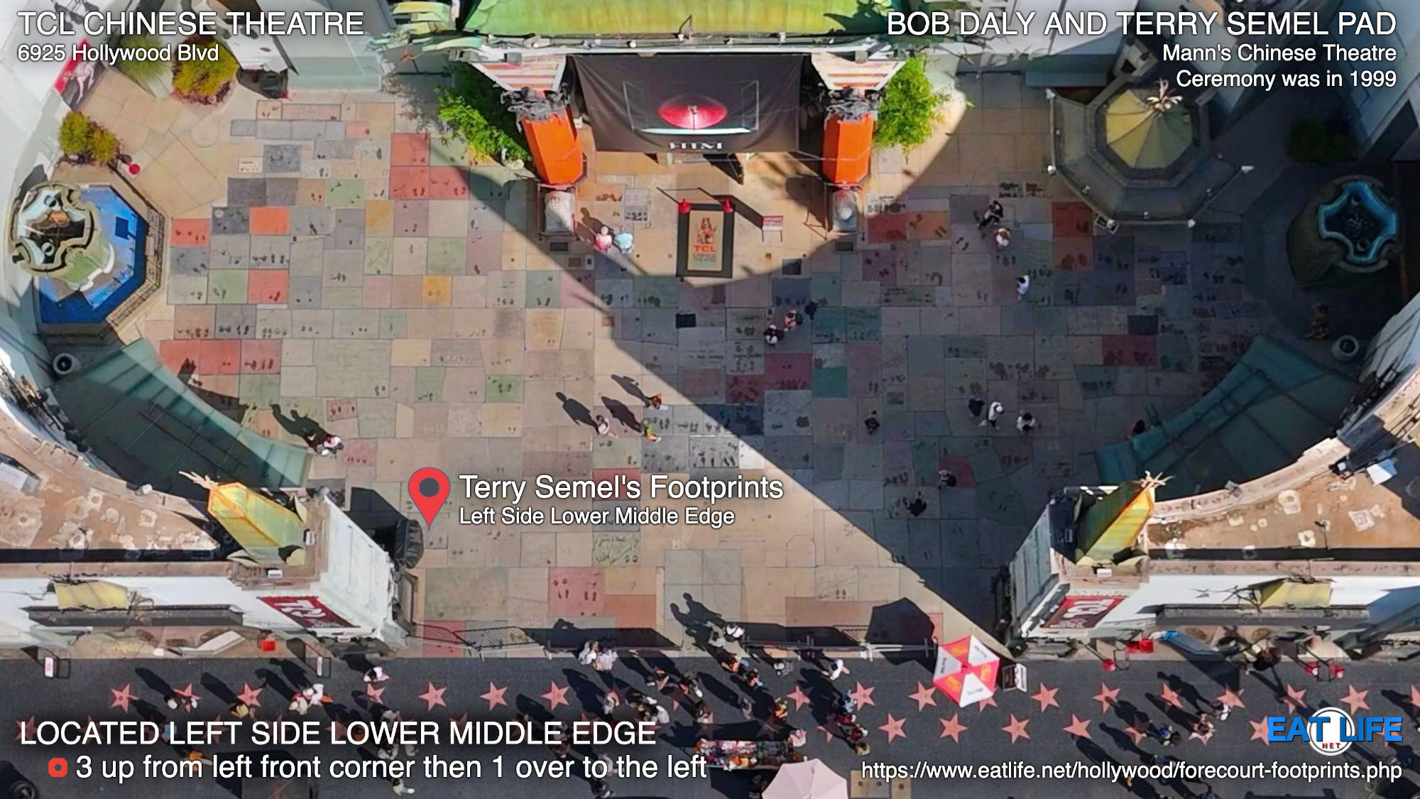 Semel Maps TCL Chinese Theatre Footprints Map