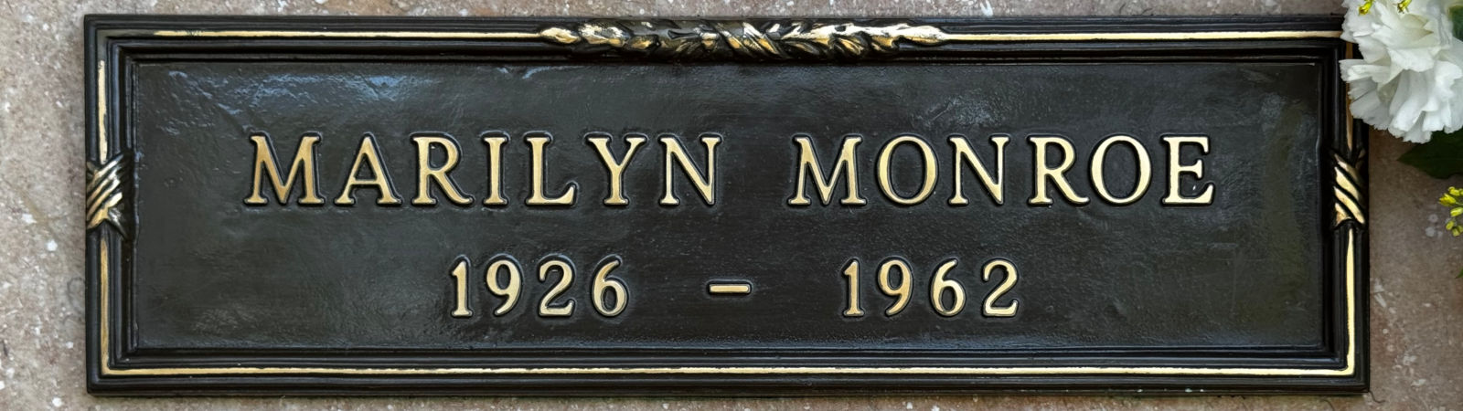 Westwood Village Memorial Park Marilyn Monroe Crypt Plaque