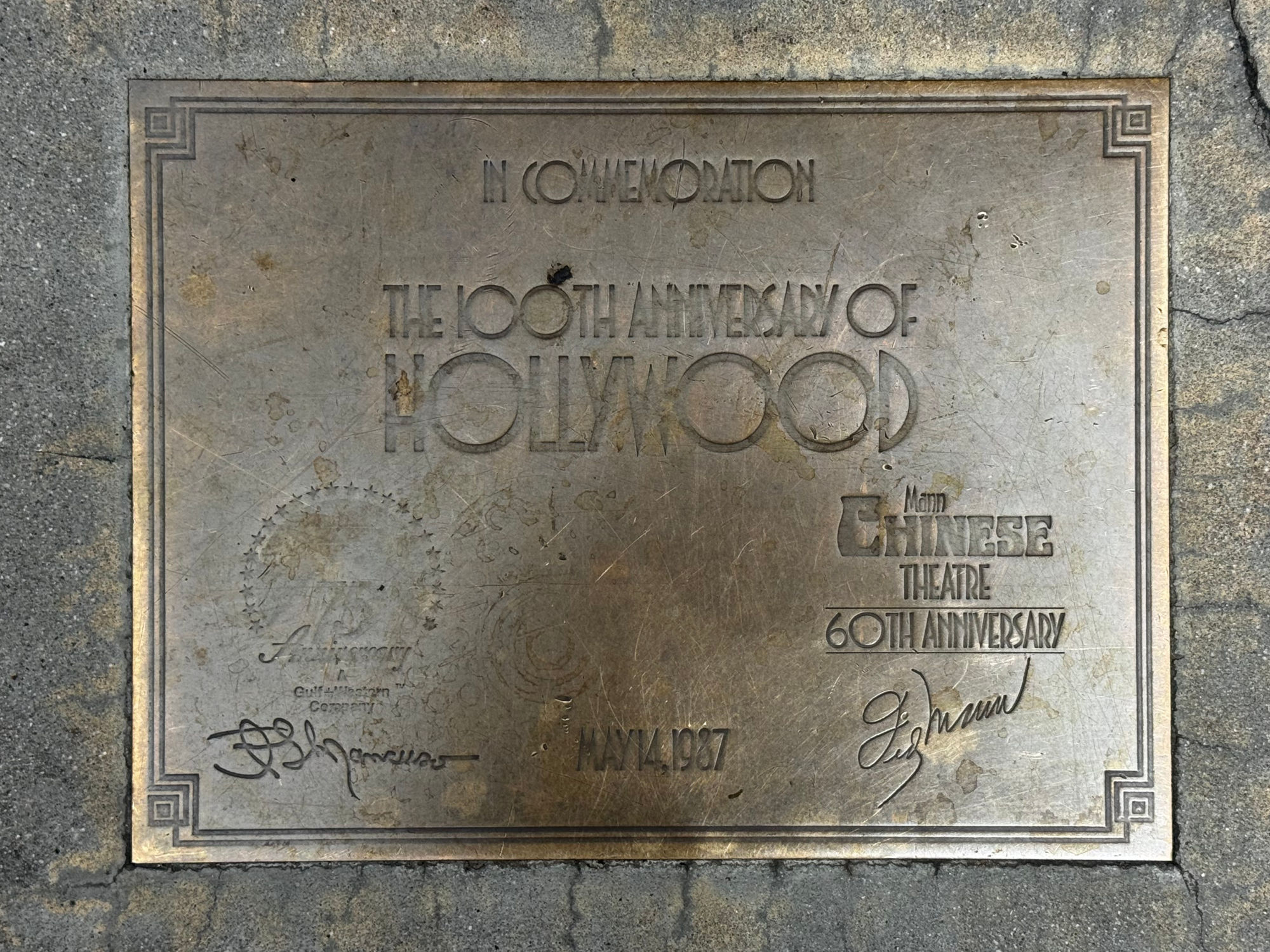 May 14 1987 100th Anniversary of Hollywood