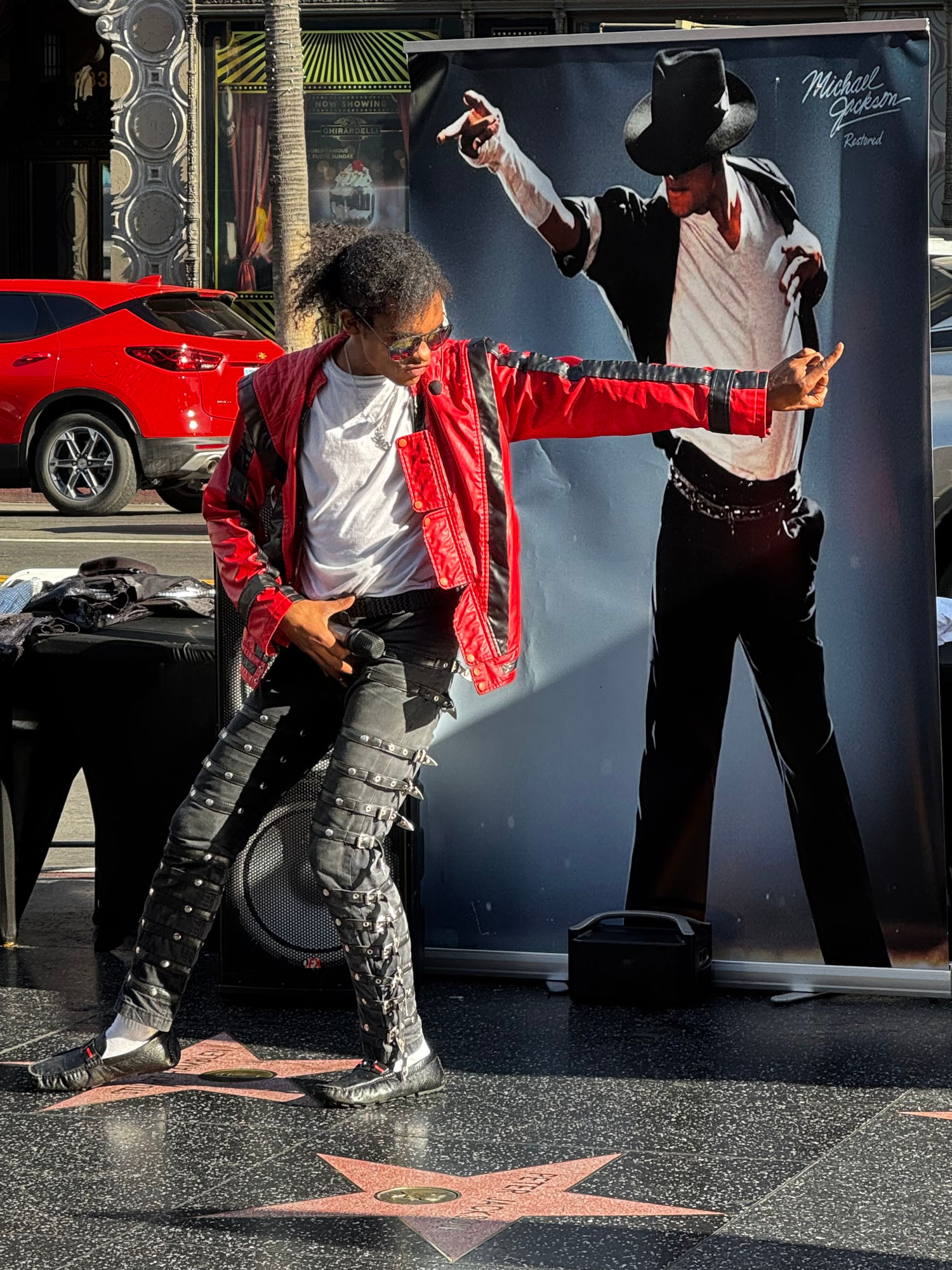 Michael Jackson Impersonator Red Jacket