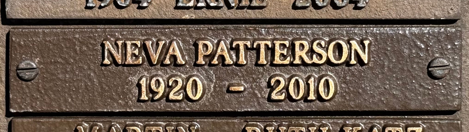 Westwood Village Memorial Park Neva Patterson