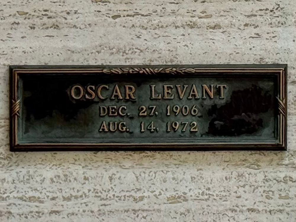 Westwood Village Memorial Park Oscar Levant