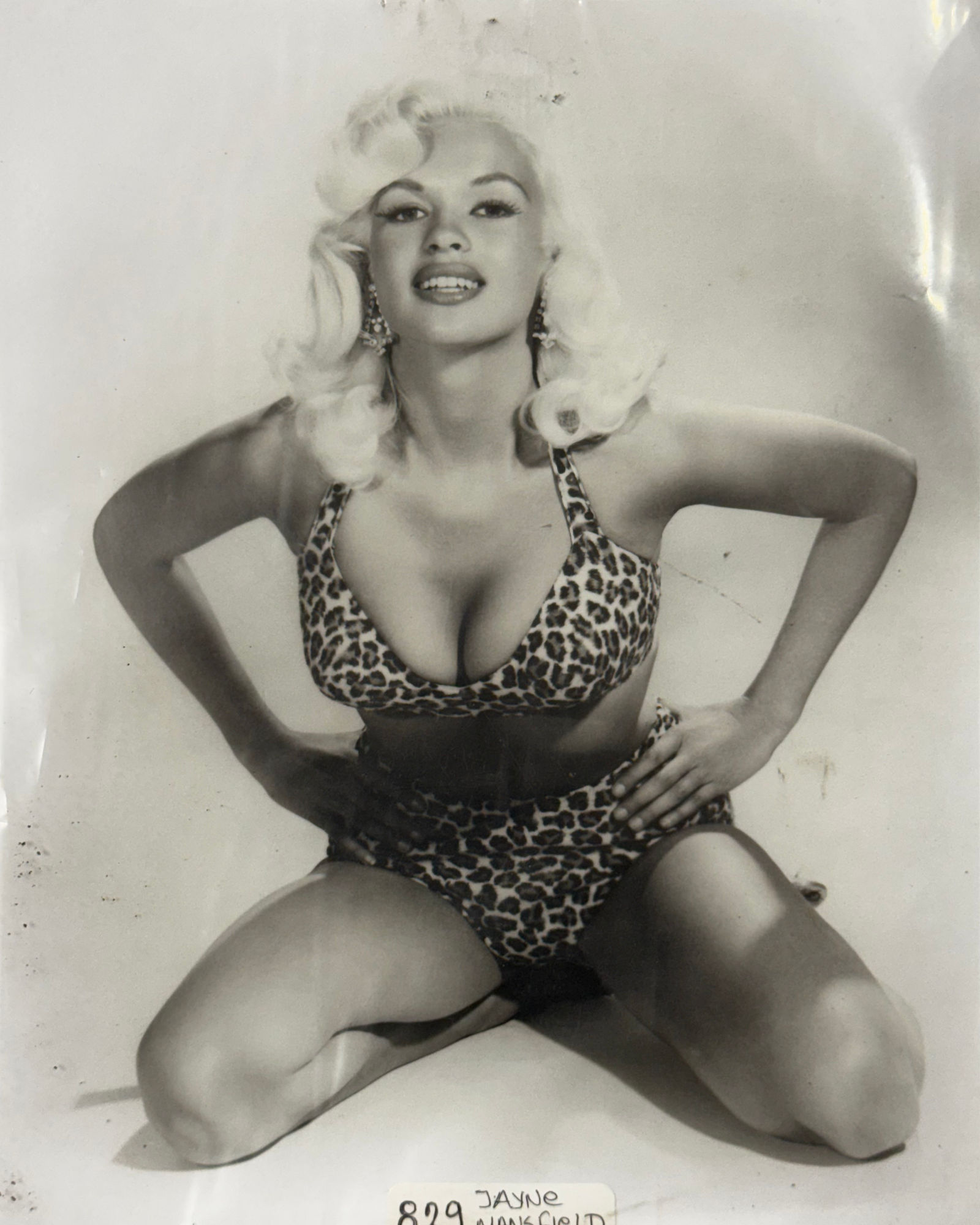 Photo Jayne Mansfield Leopard Bikini