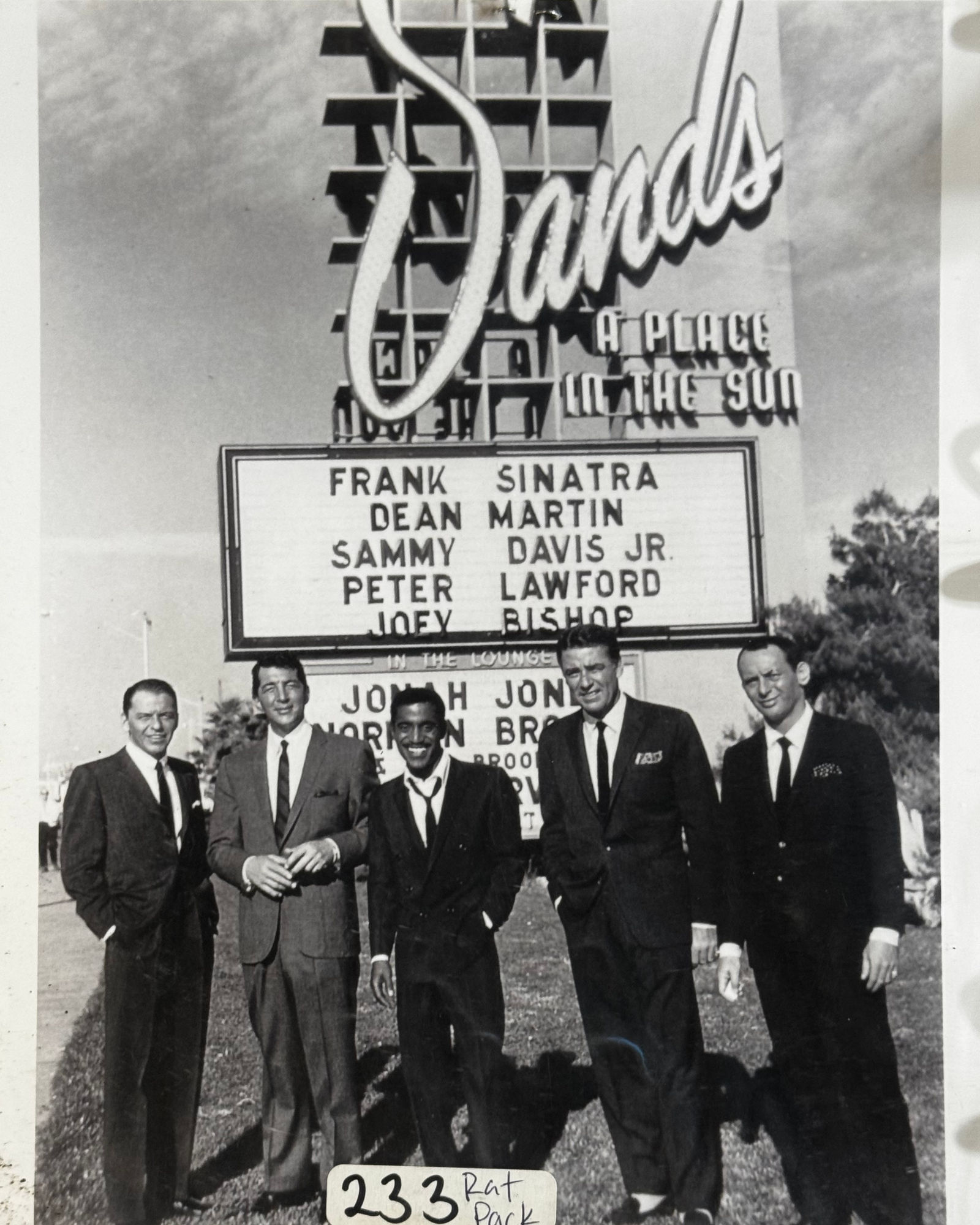 Photo The Rat Pack at the Sands Hotel in Las Vegas