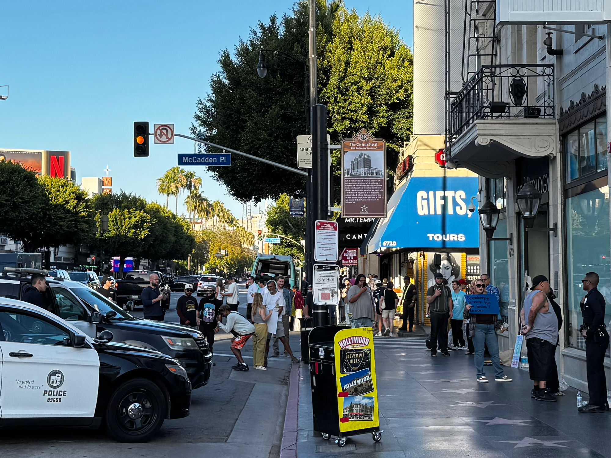 Police Hollywood and Mccadden