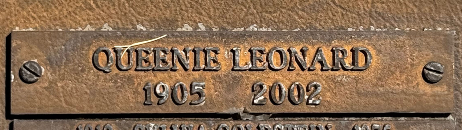 Westwood Village Memorial Park Queenie Leonard