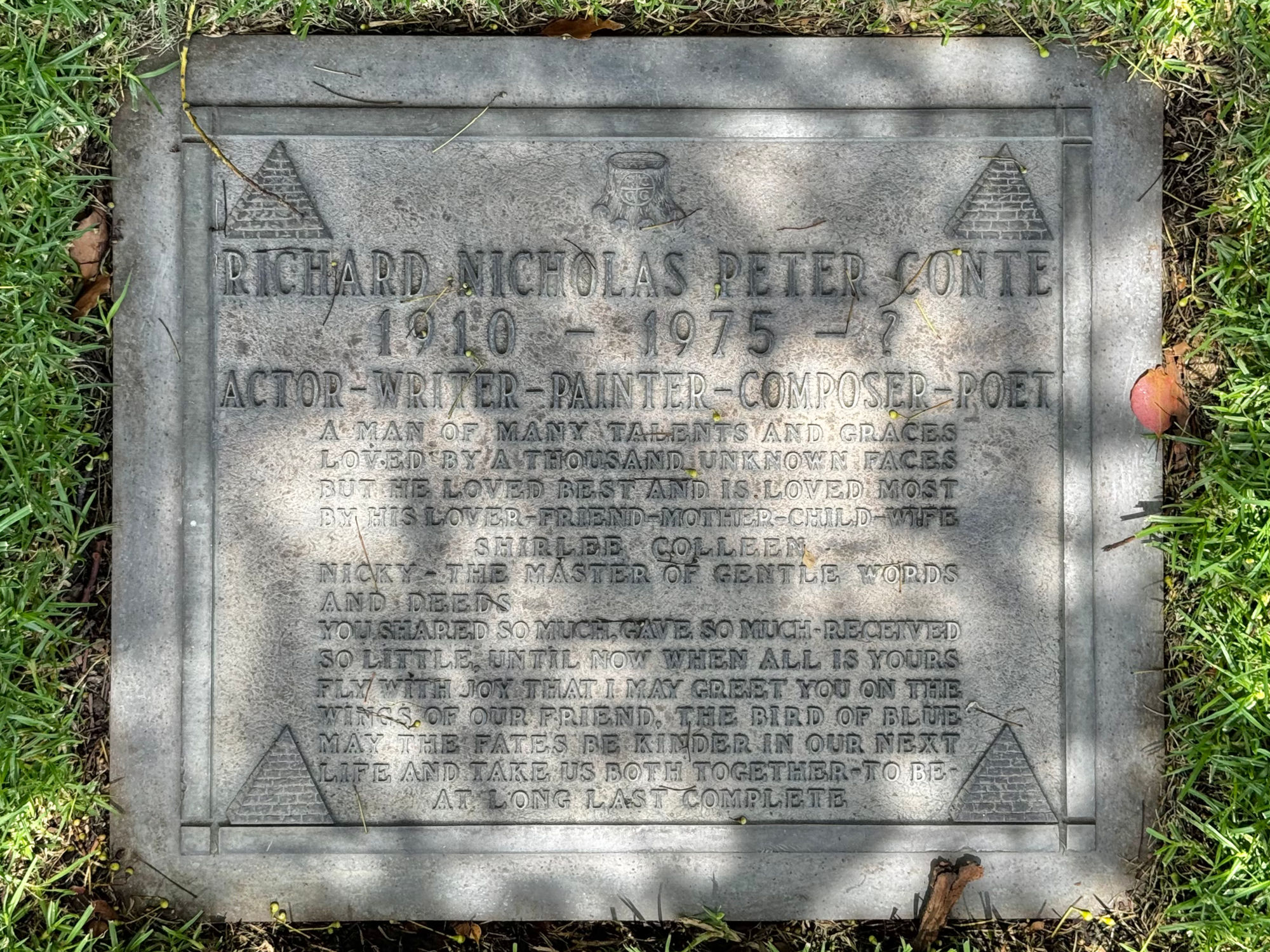 Westwood Village Memorial Park Richard Conte