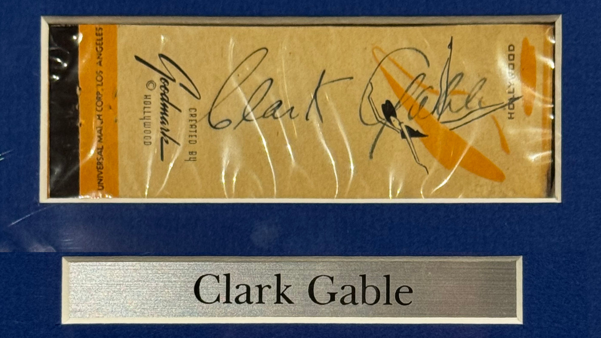 Ripley's Autograph Clark Gable