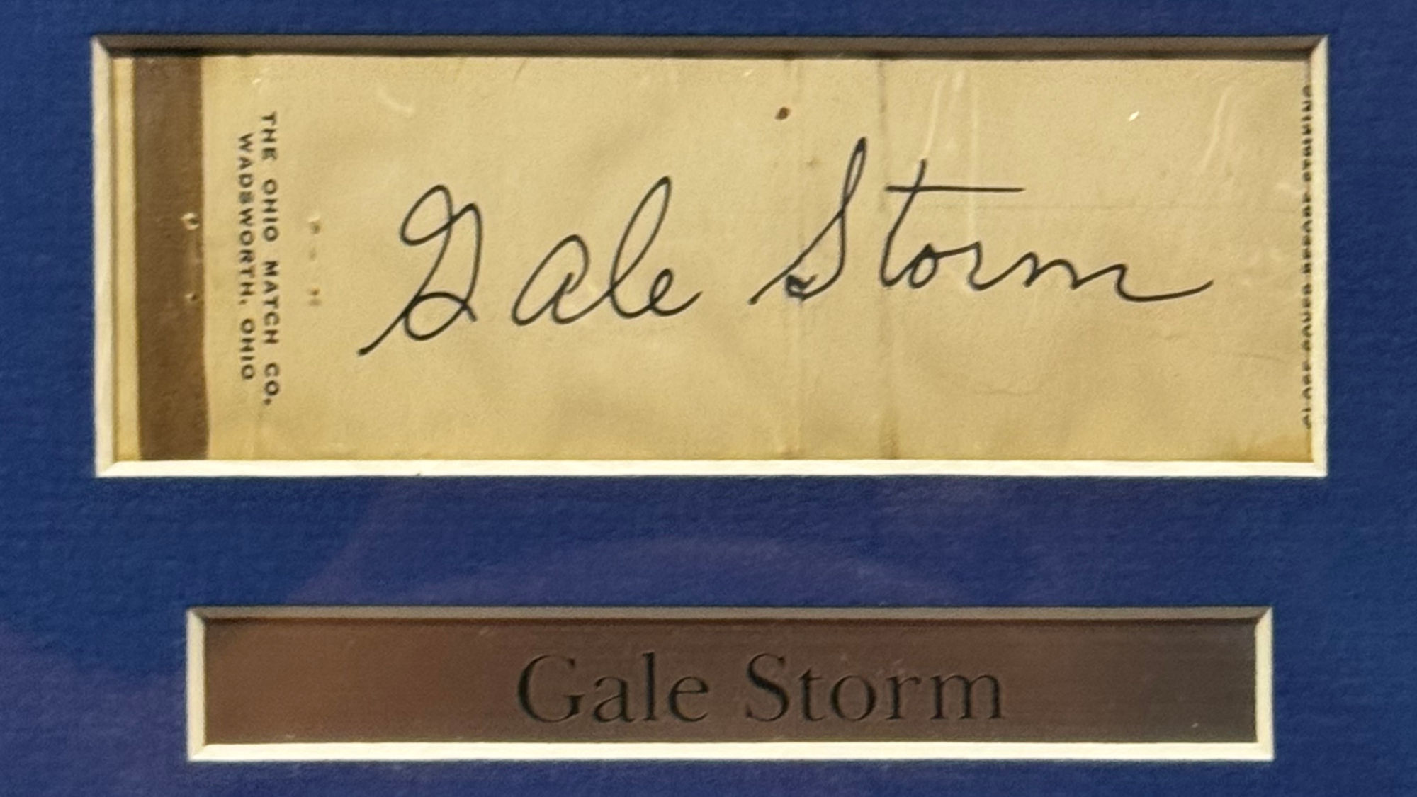 Ripley's Autograph Gale Storm