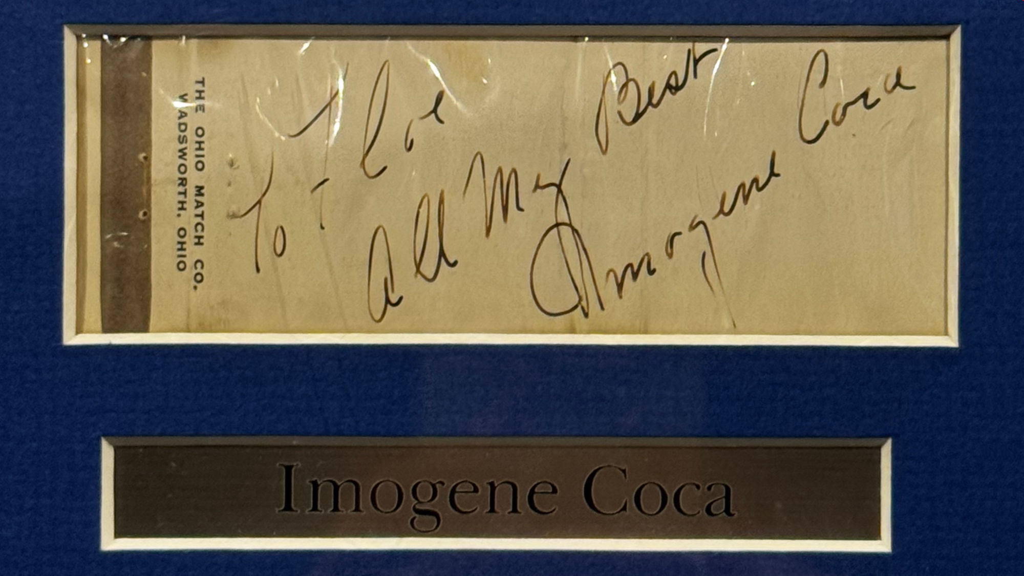 Ripley's Autograph Imogene Coca