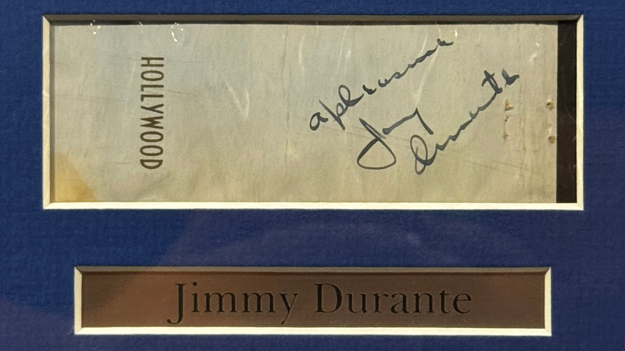 Ripley's Autograph Jimmy Durante