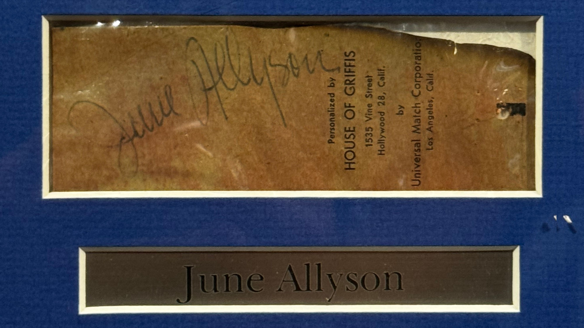 Ripley's Autograph June Allyson