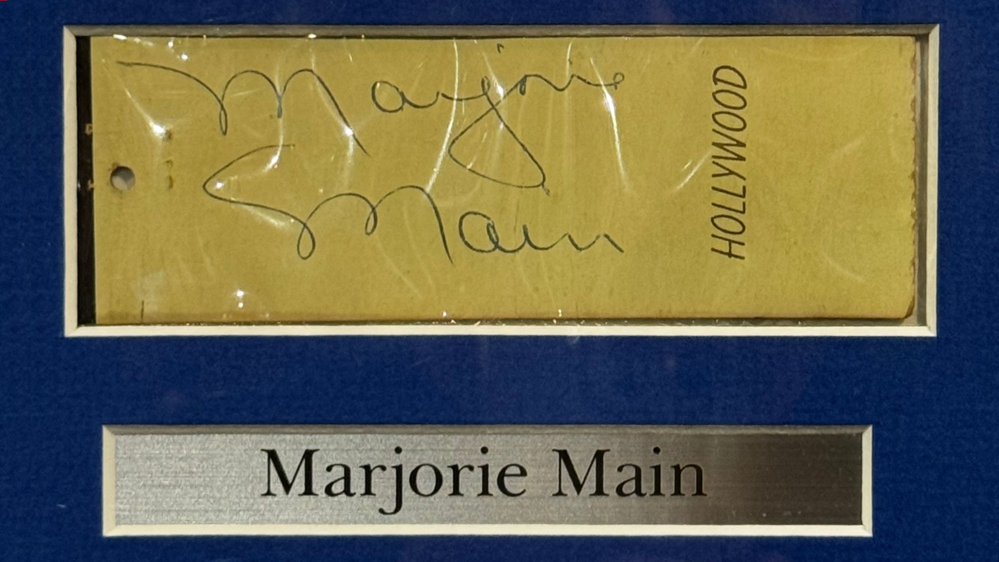 Ripley's Autograph Marjorie Main