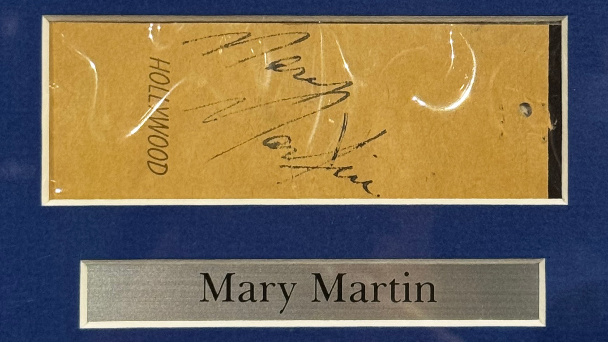 Ripley's Autograph Mary Martin