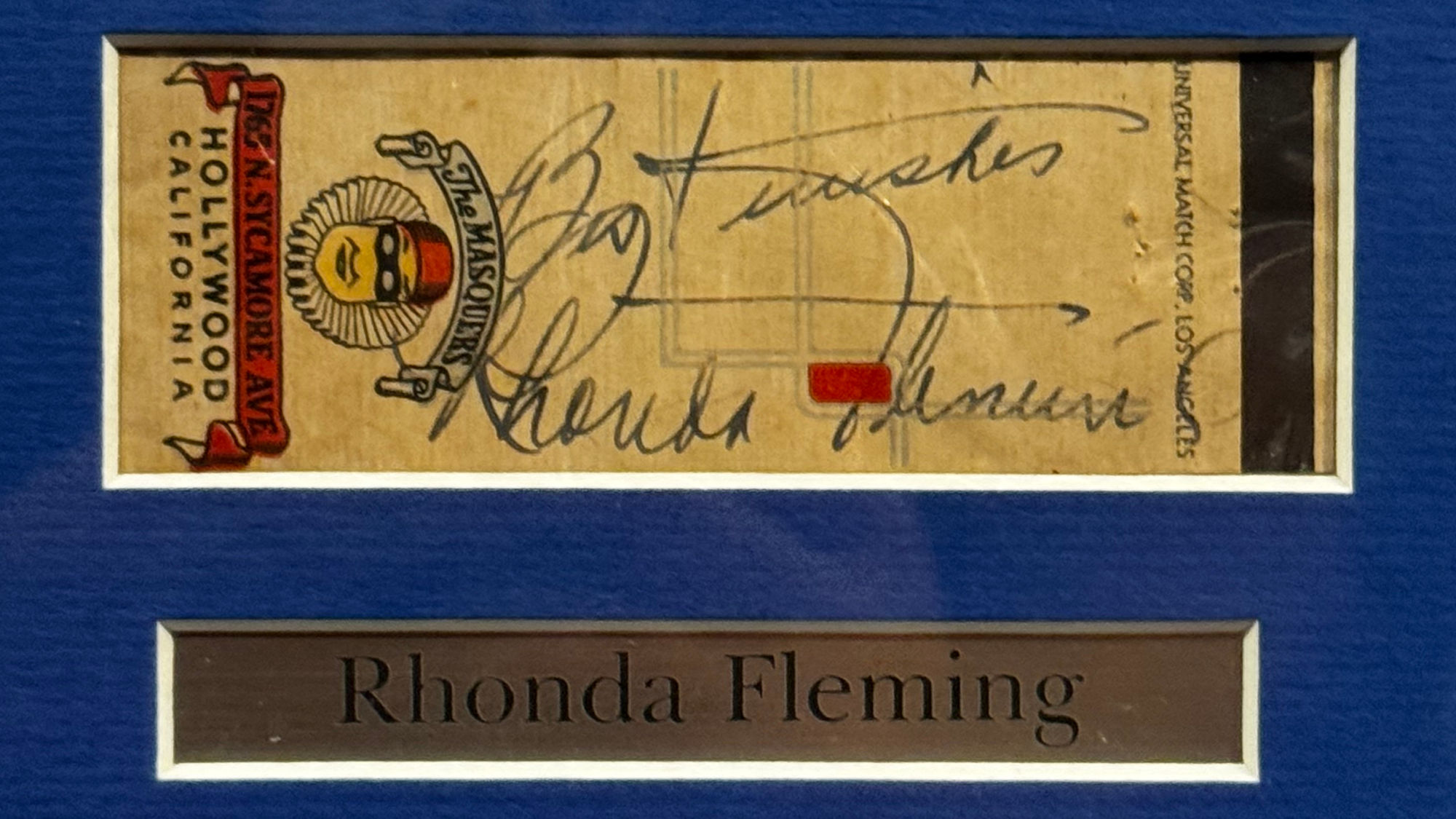 Ripley's Autograph Rhonda Fleming