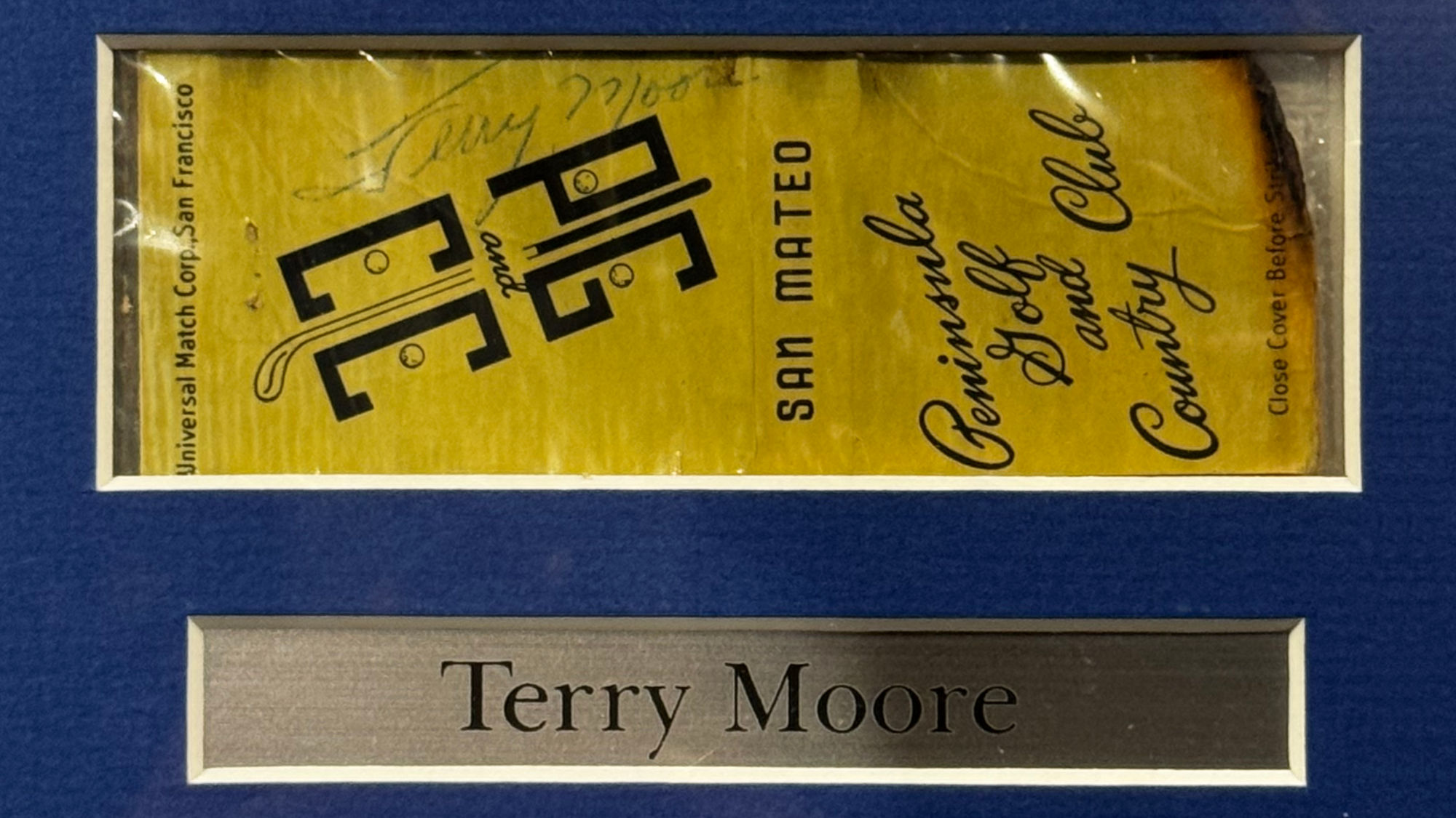 Ripley's Autograph Terry Moore