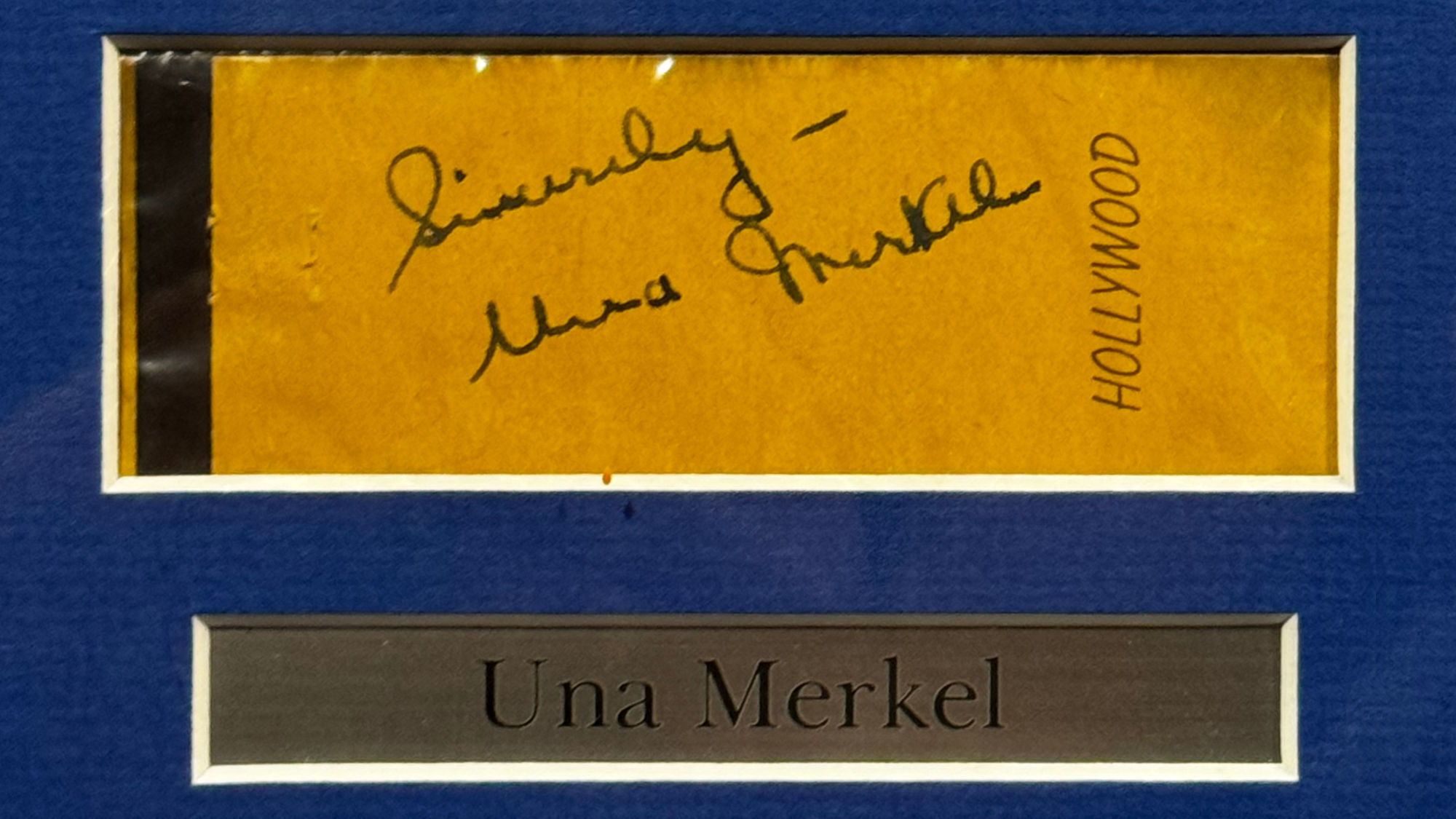 Ripley's Autograph Una Merkel