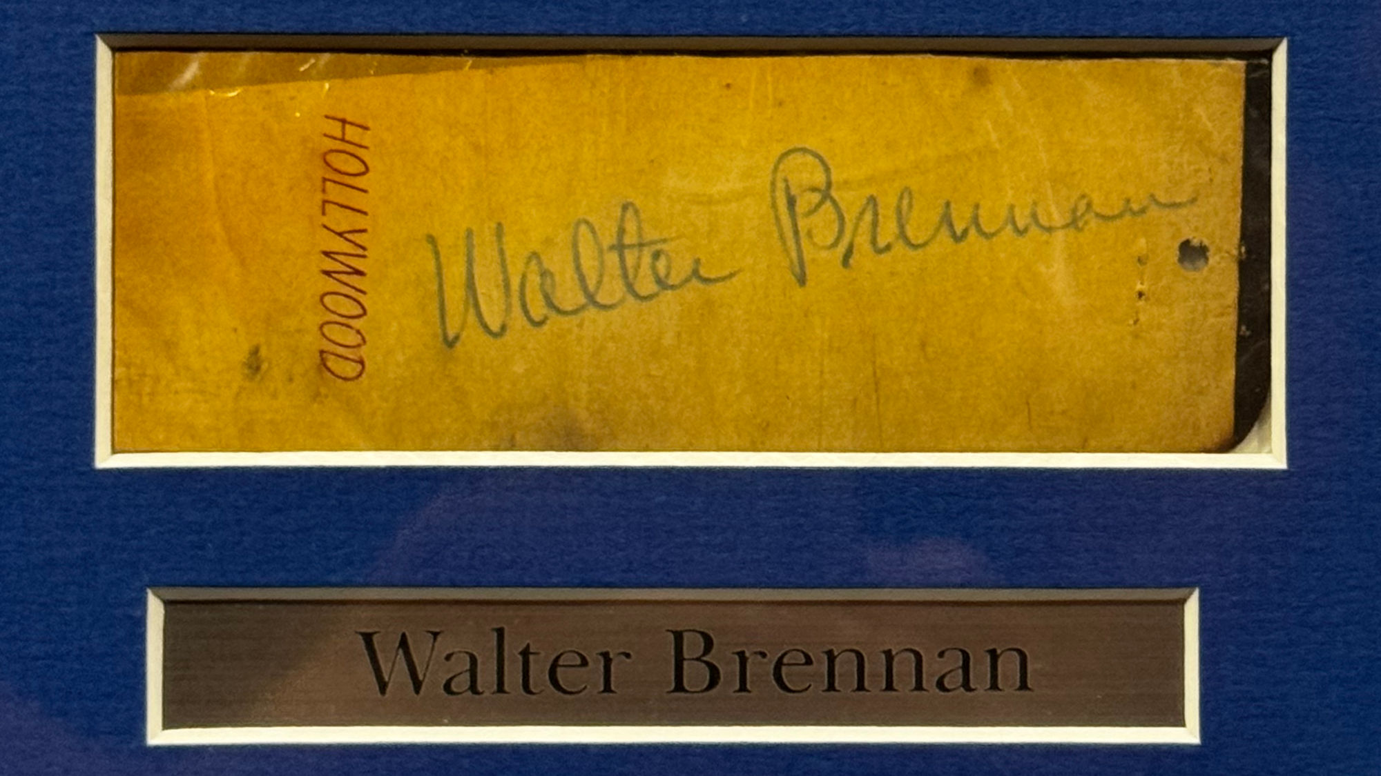 Ripley's Autograph Walter Brennan