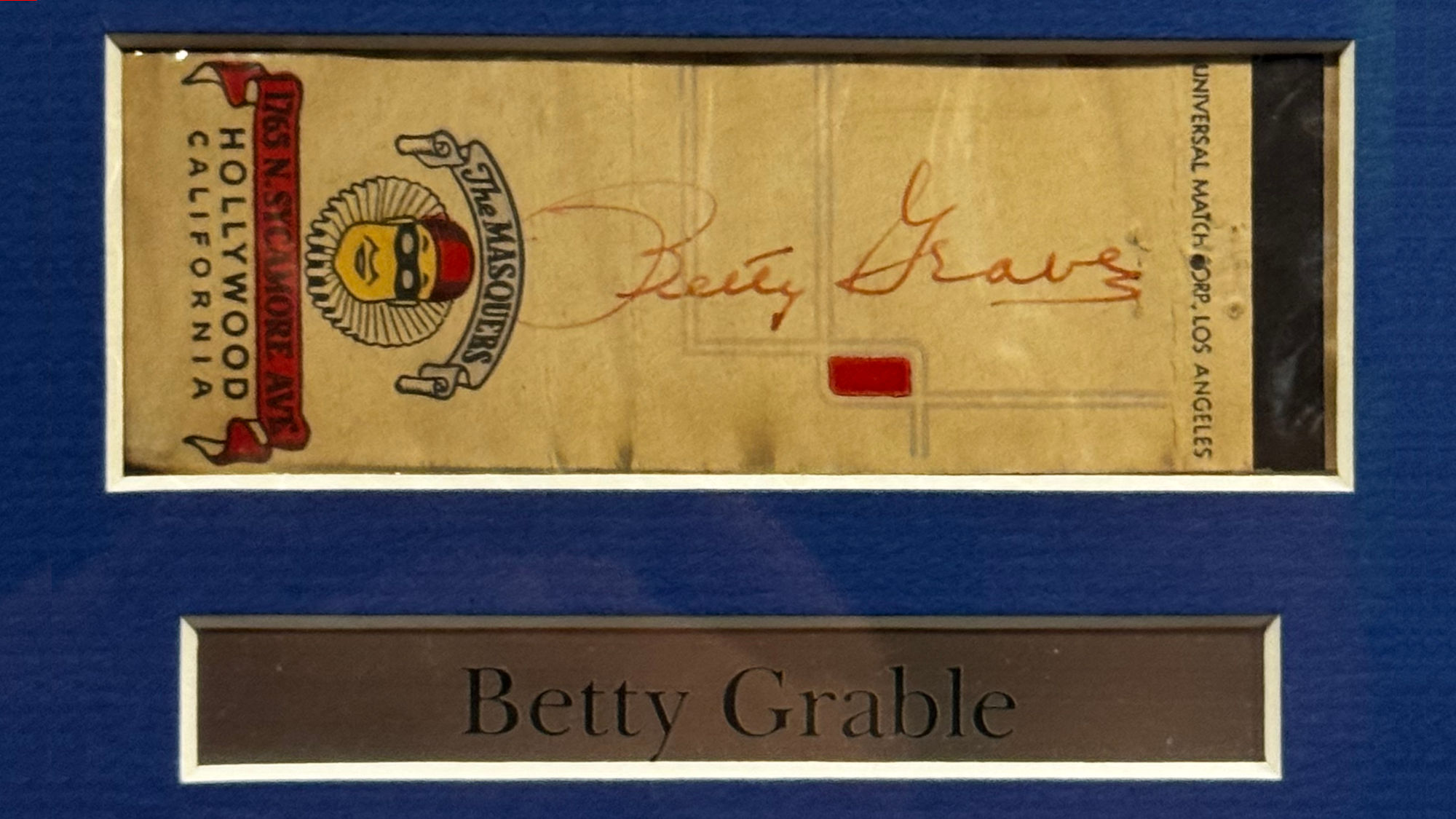 Ripley's Autographs Betty Grable