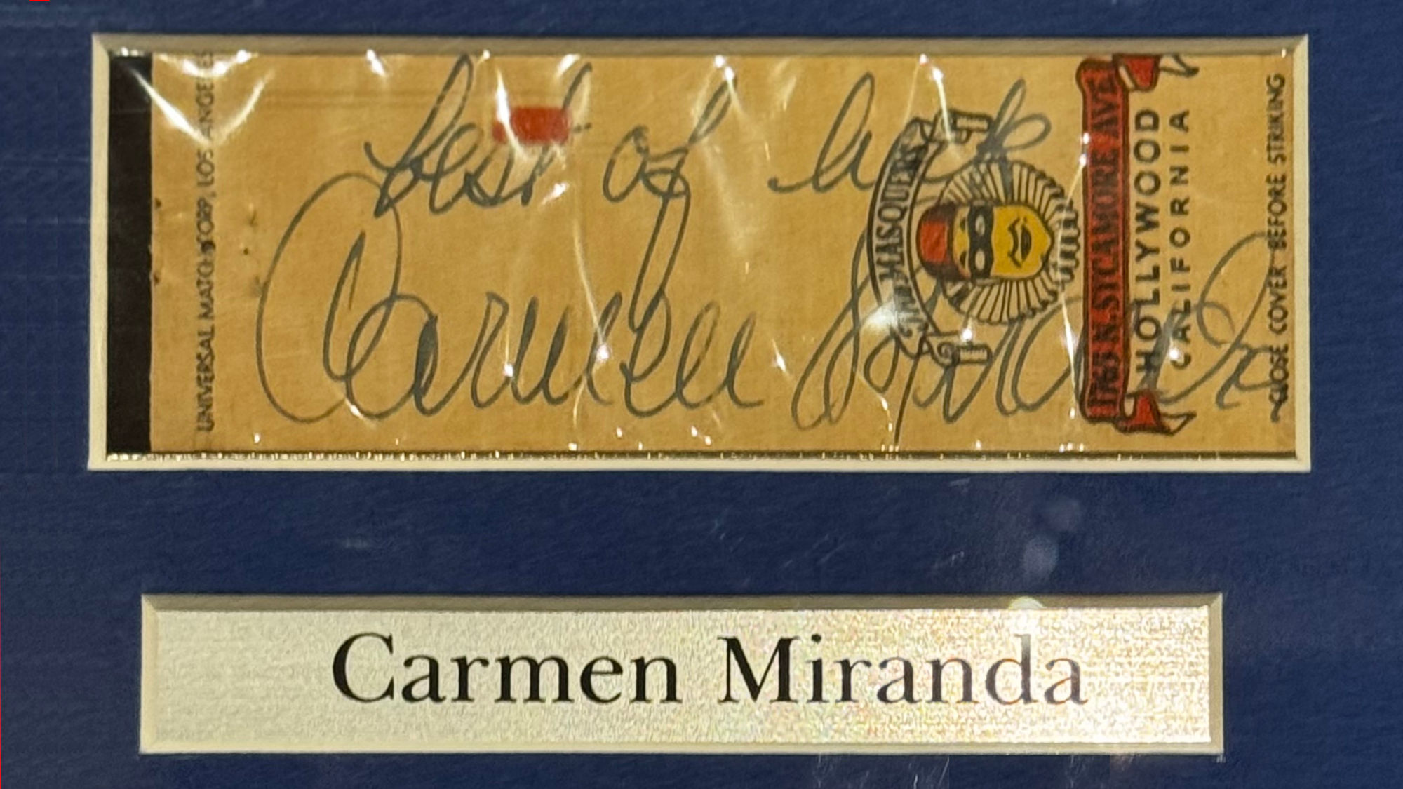 Ripley's Autographs Carmen Miranda